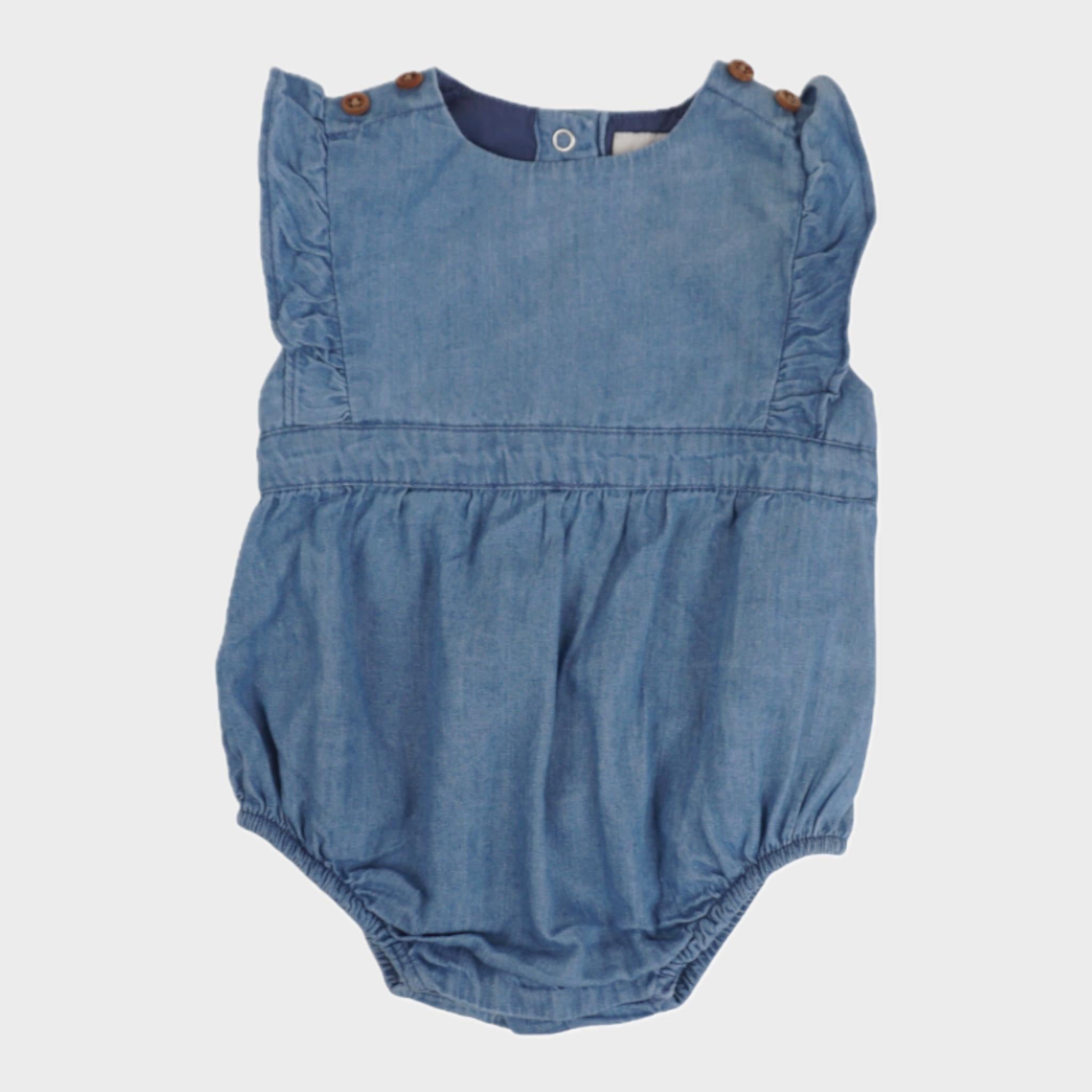 Barboteuse Bleu - 3 mois