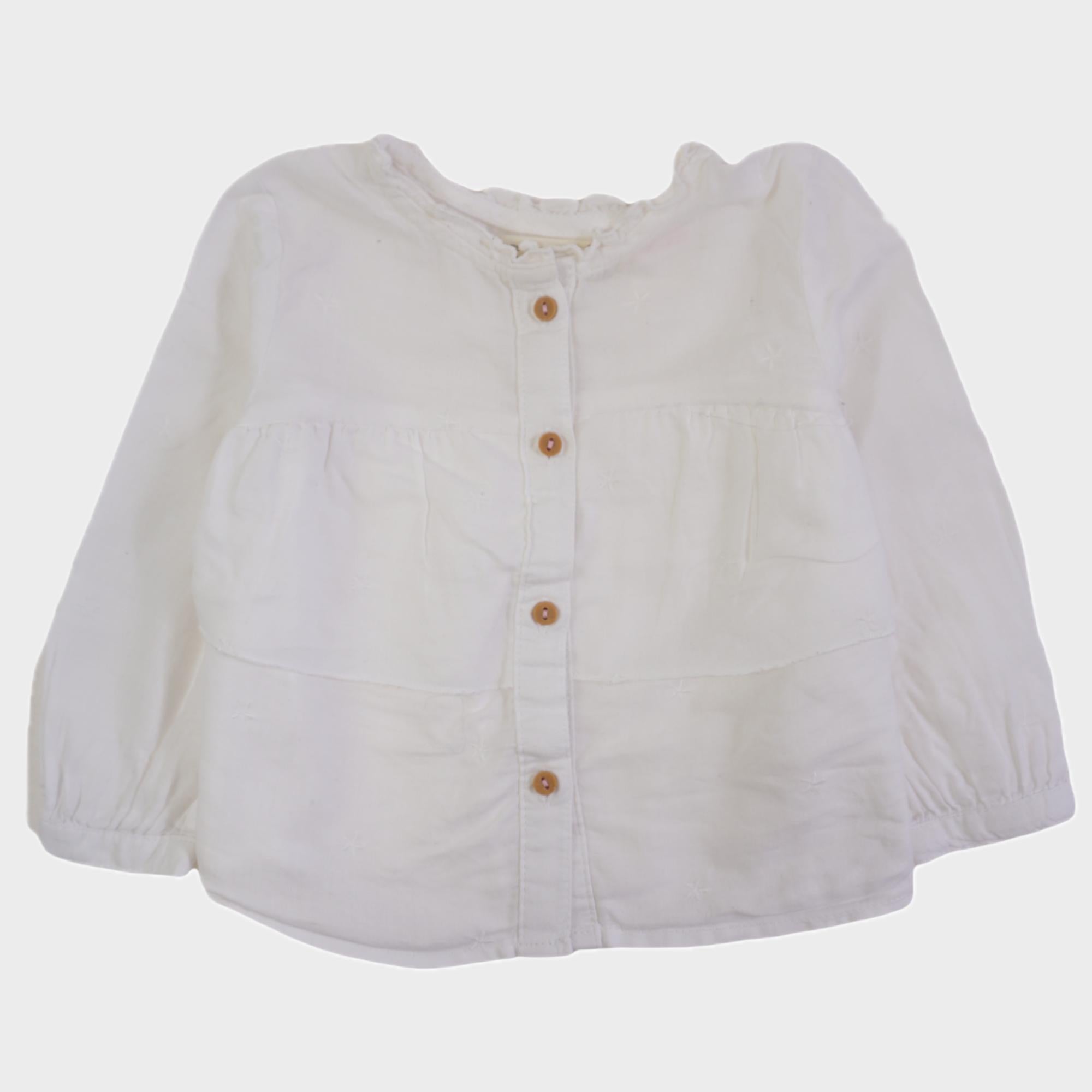 Chemise Blanc - 6/9 mois