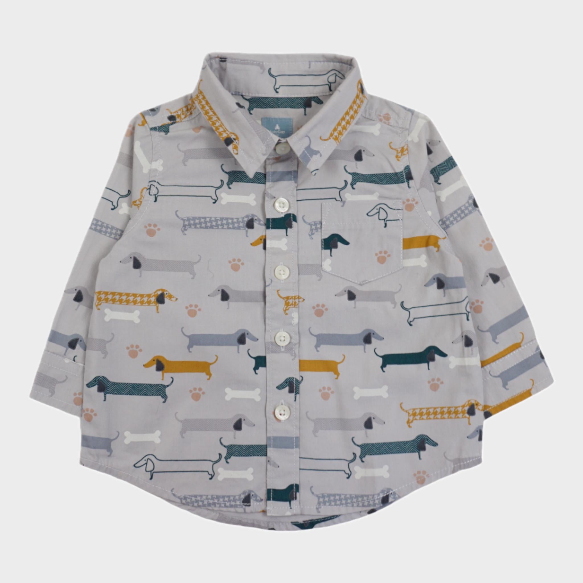 Chemise Gris - 6/12 mois