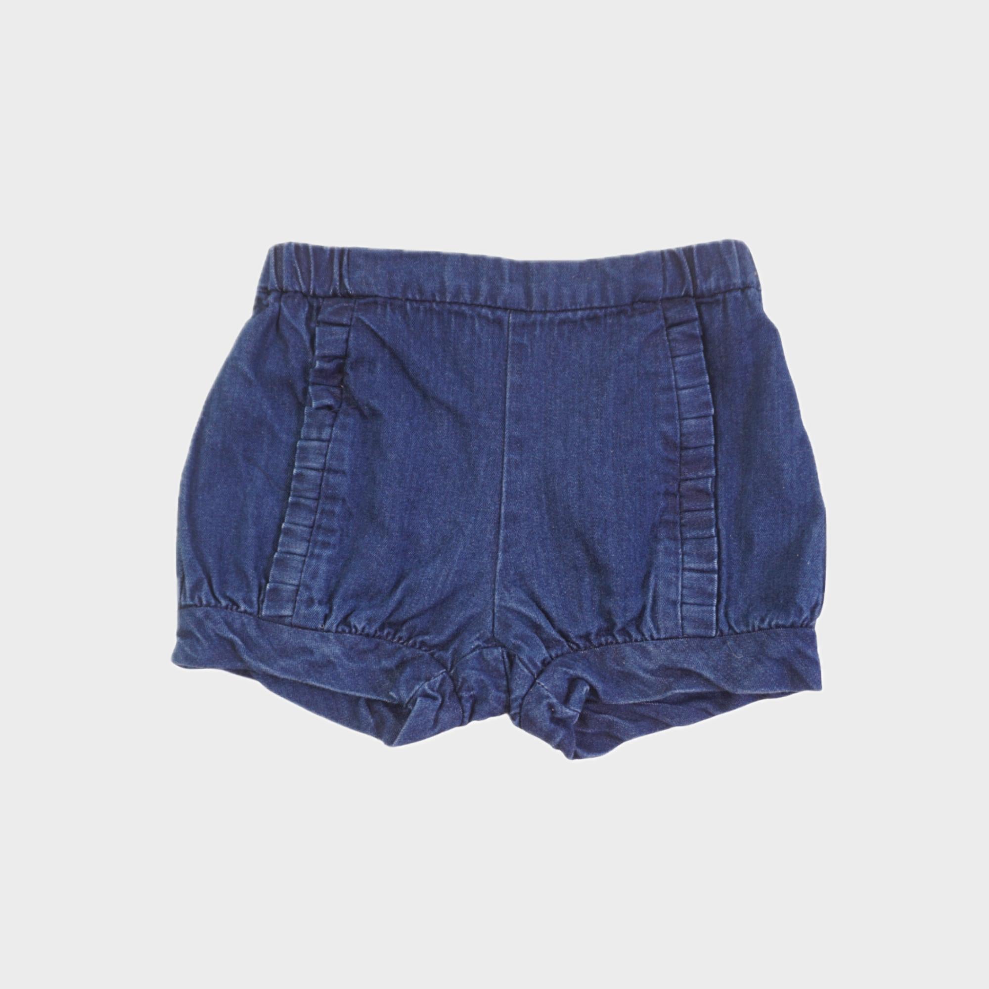 Short Bleu - 12 mois