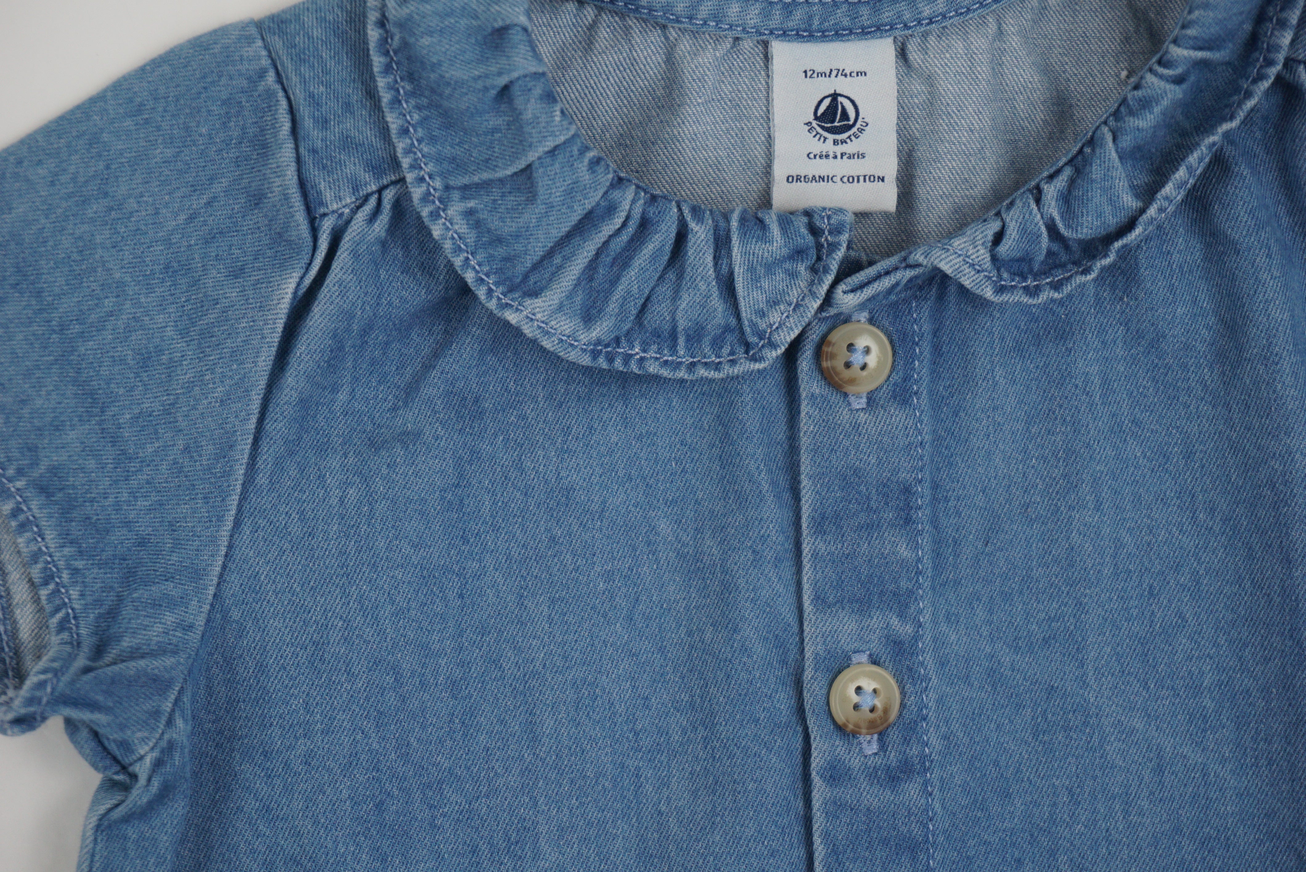 Chemise Bleu - 12 mois