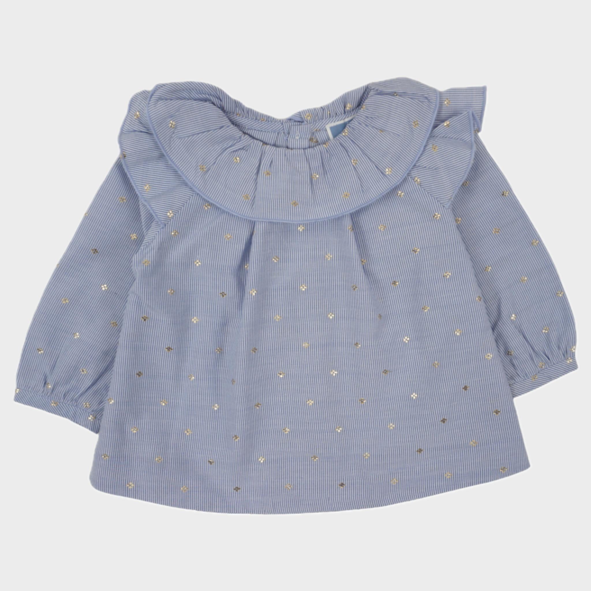 Blouse Bleu - 6 mois