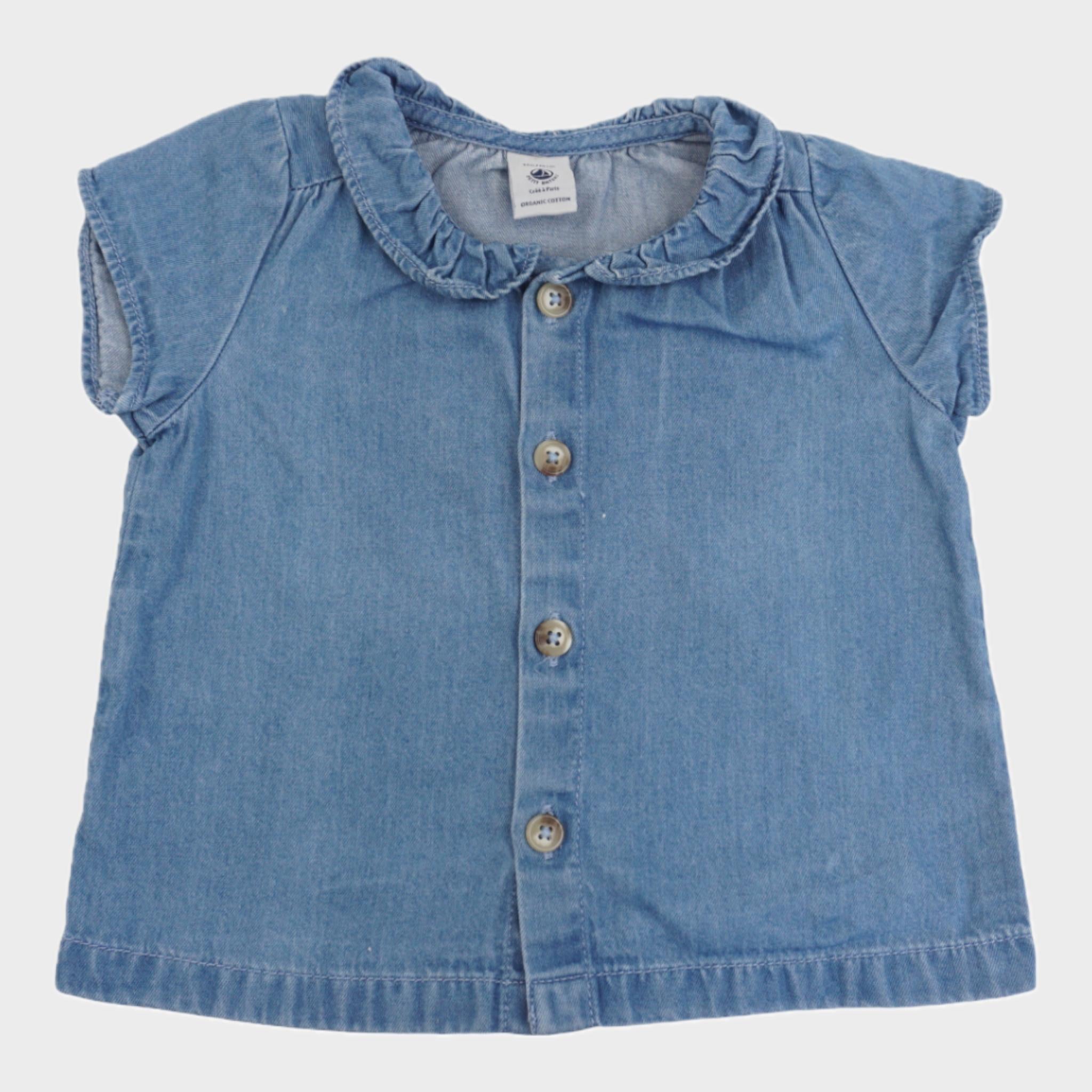 Chemise Bleu - 12 mois