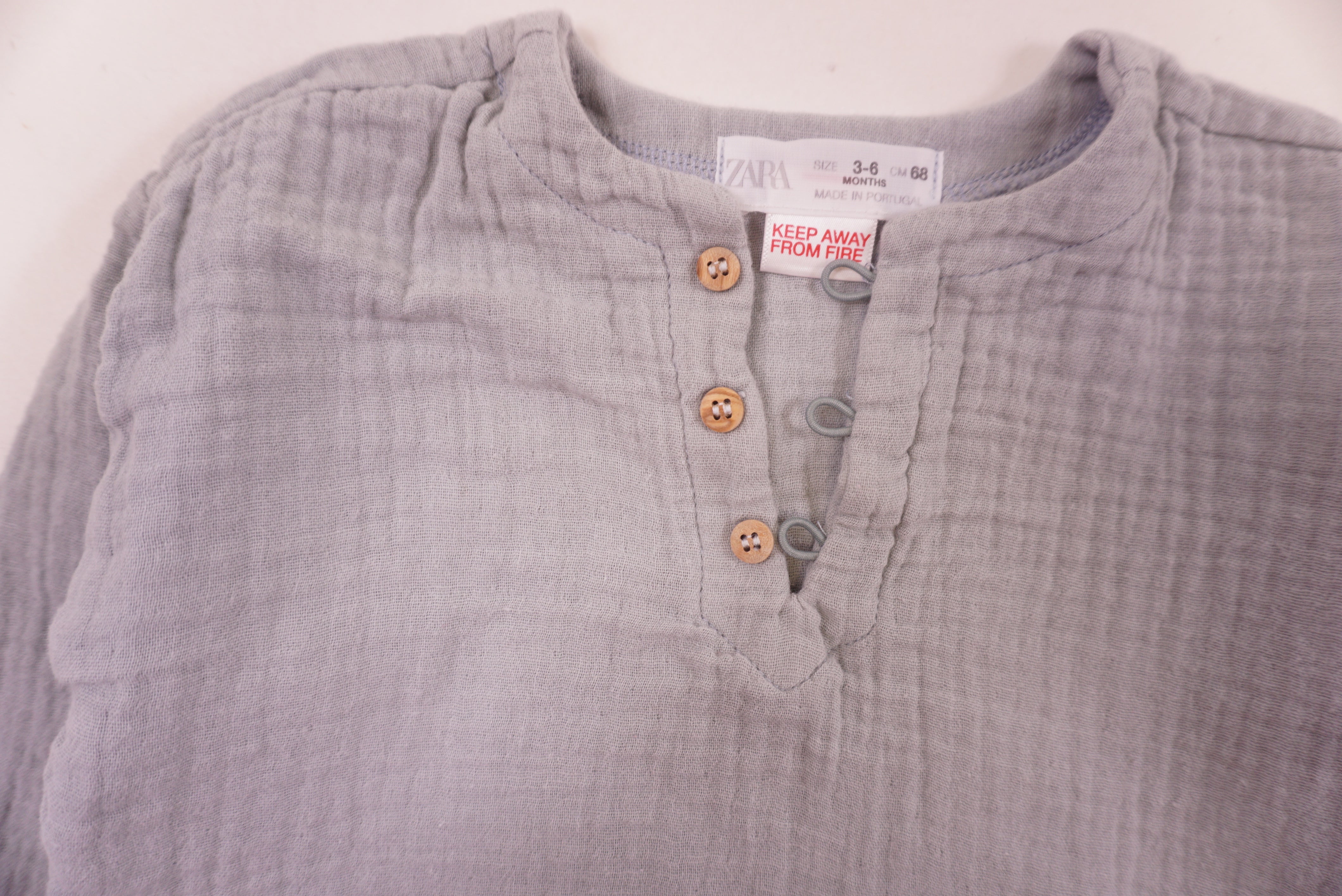 Blouse Bleu - 3/6 mois