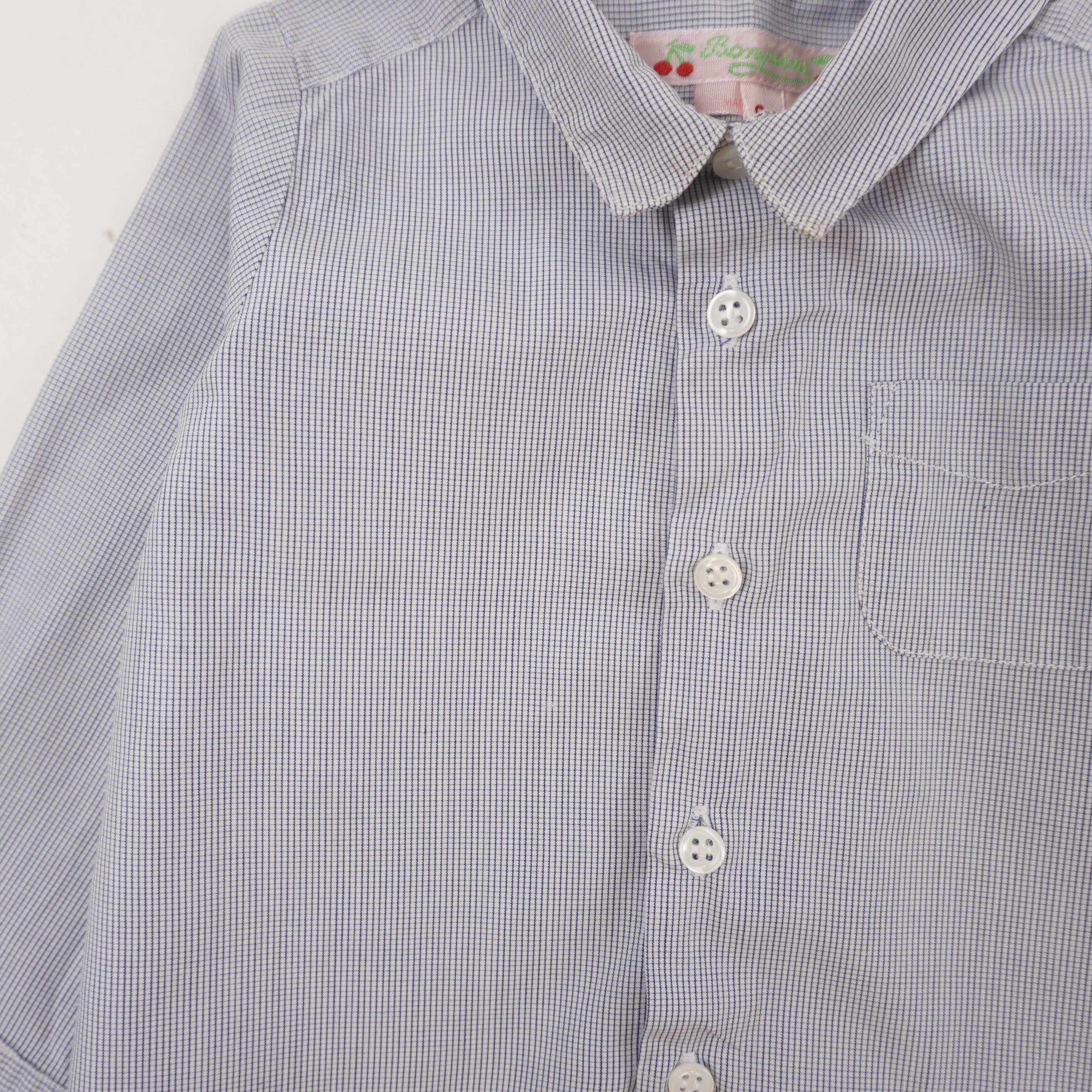 Chemise Bleu - 6 mois