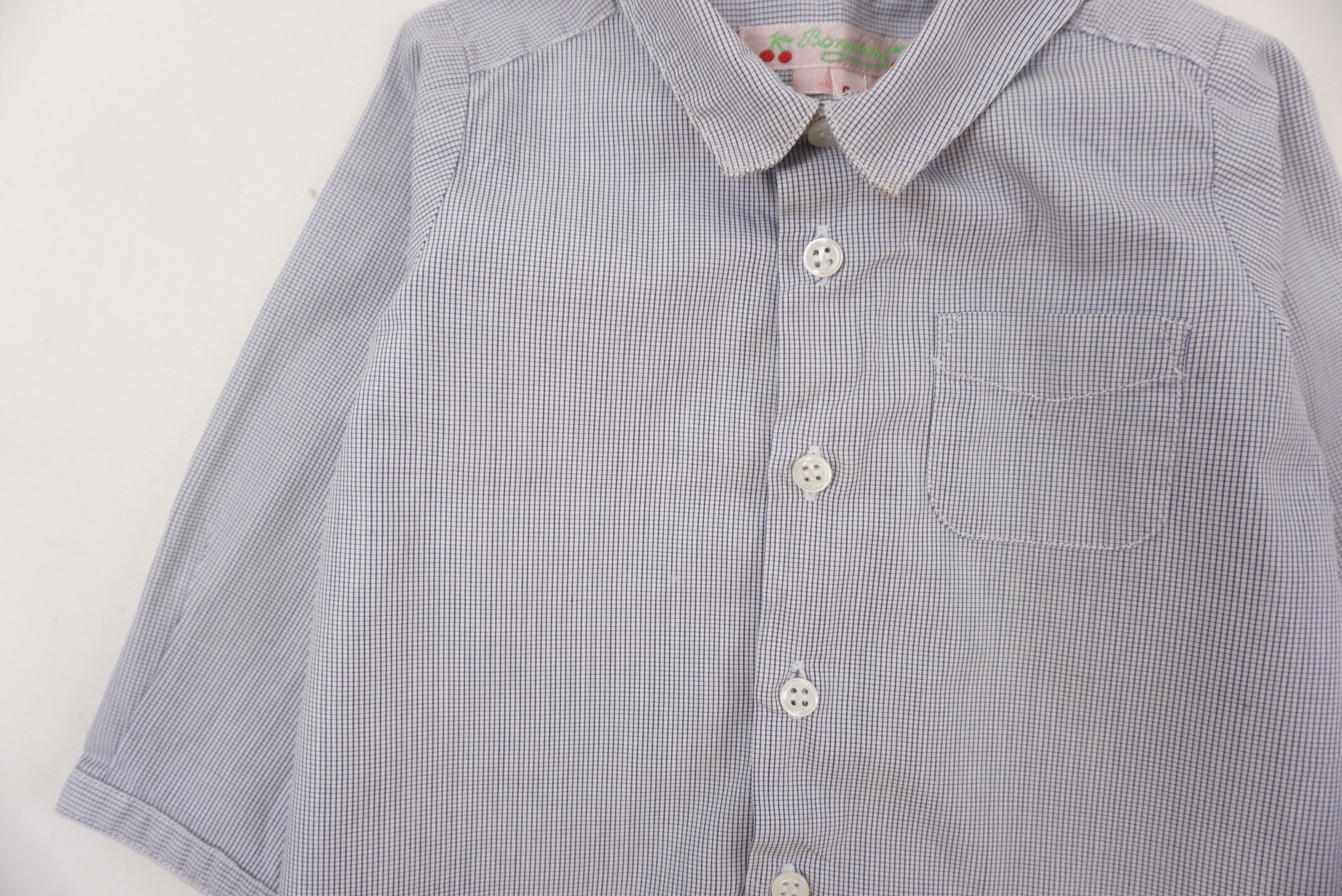 Chemise Bleu - 6 mois