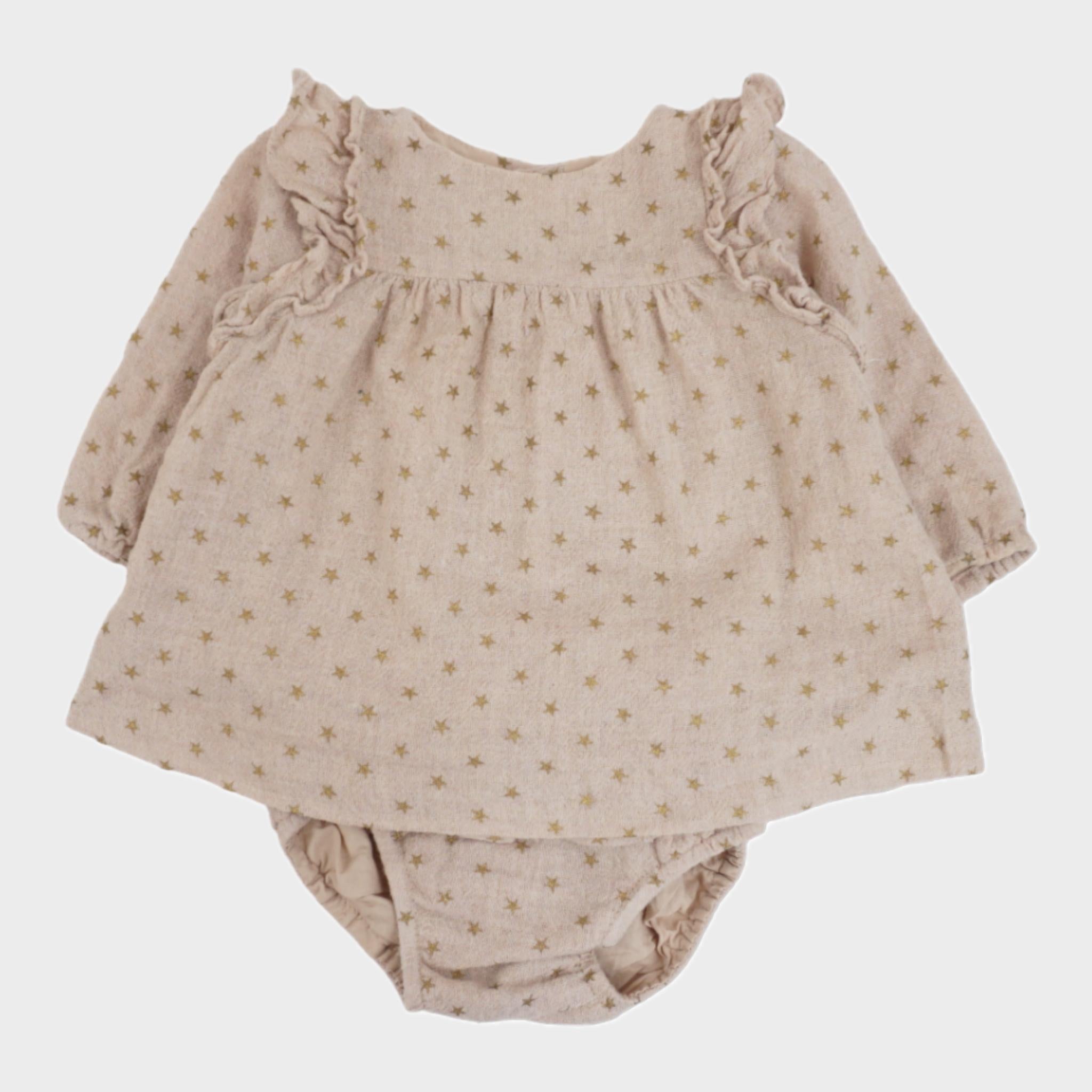 Robe Beige - 3/6 mois