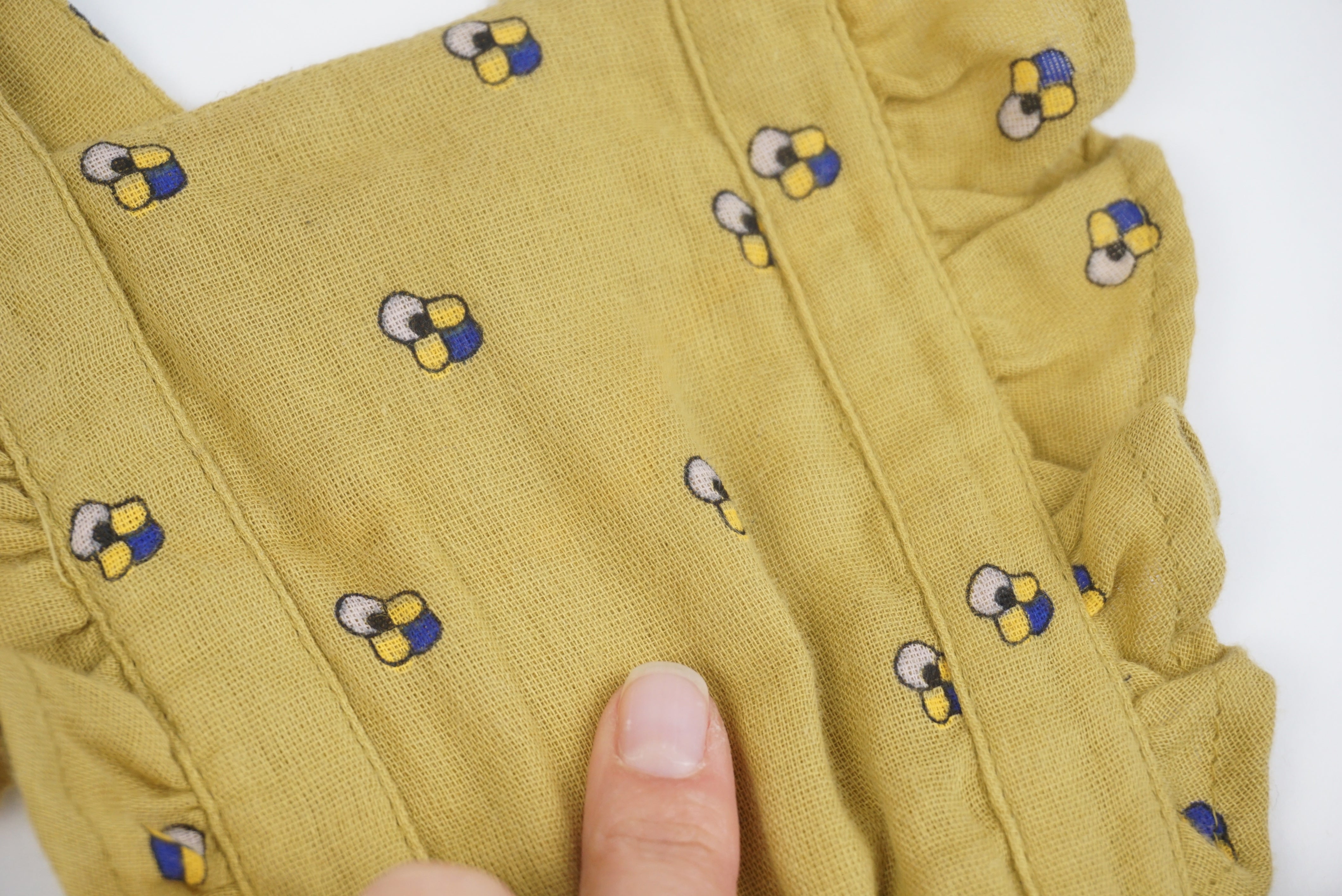 Barboteuse Moutarde - 6/9 mois