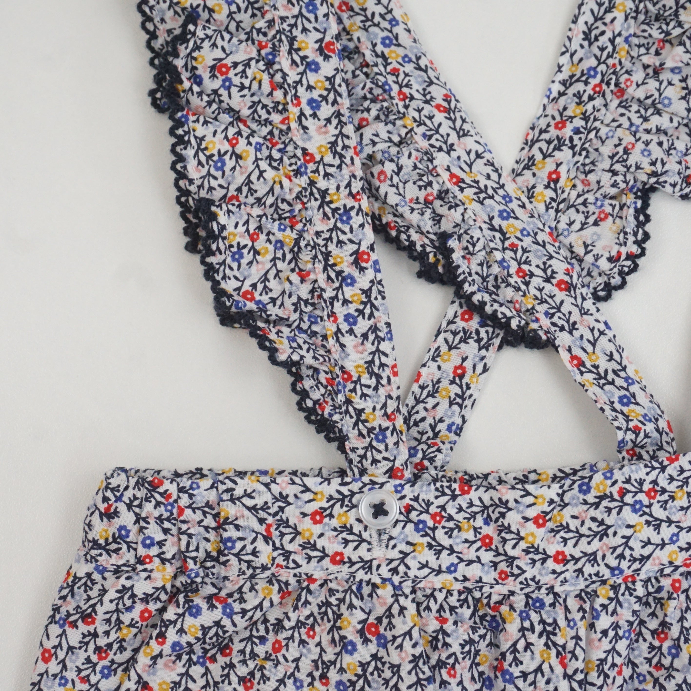 Pantalon à bretelles Multicolore - 3 mois