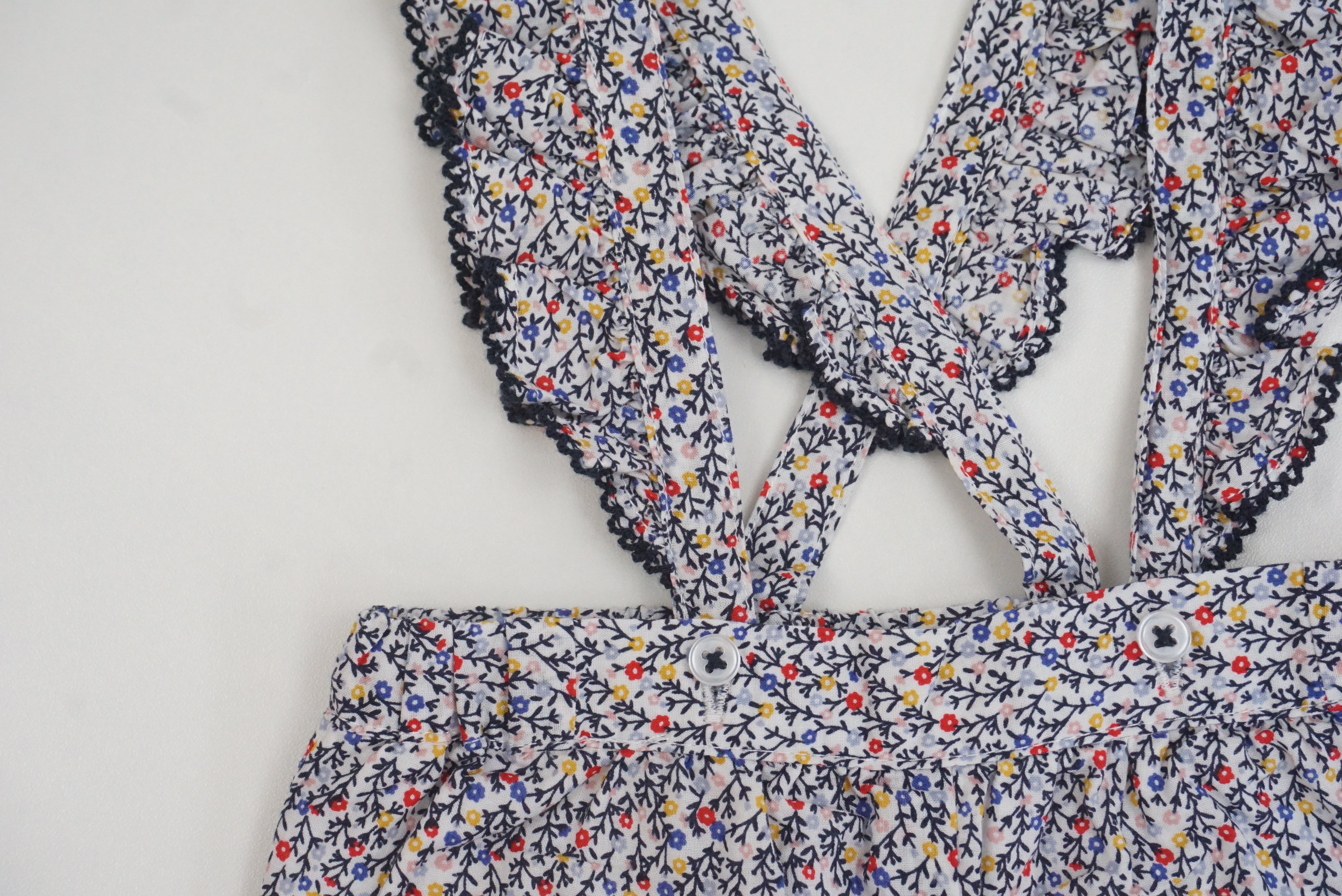 Pantalon à bretelles Multicolore - 3 mois