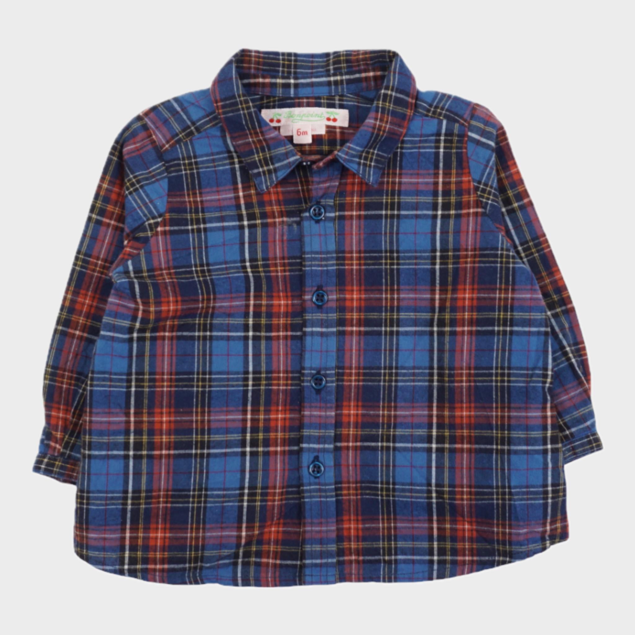 Chemise Bleu - 6 mois