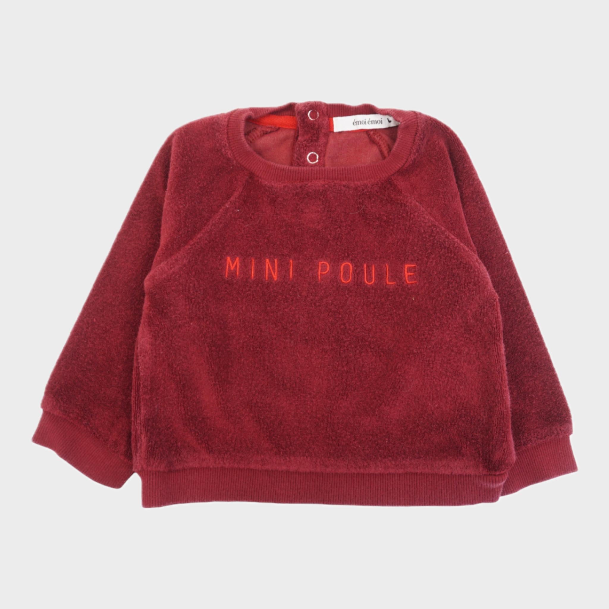 Sweat Bordeaux - 12 mois