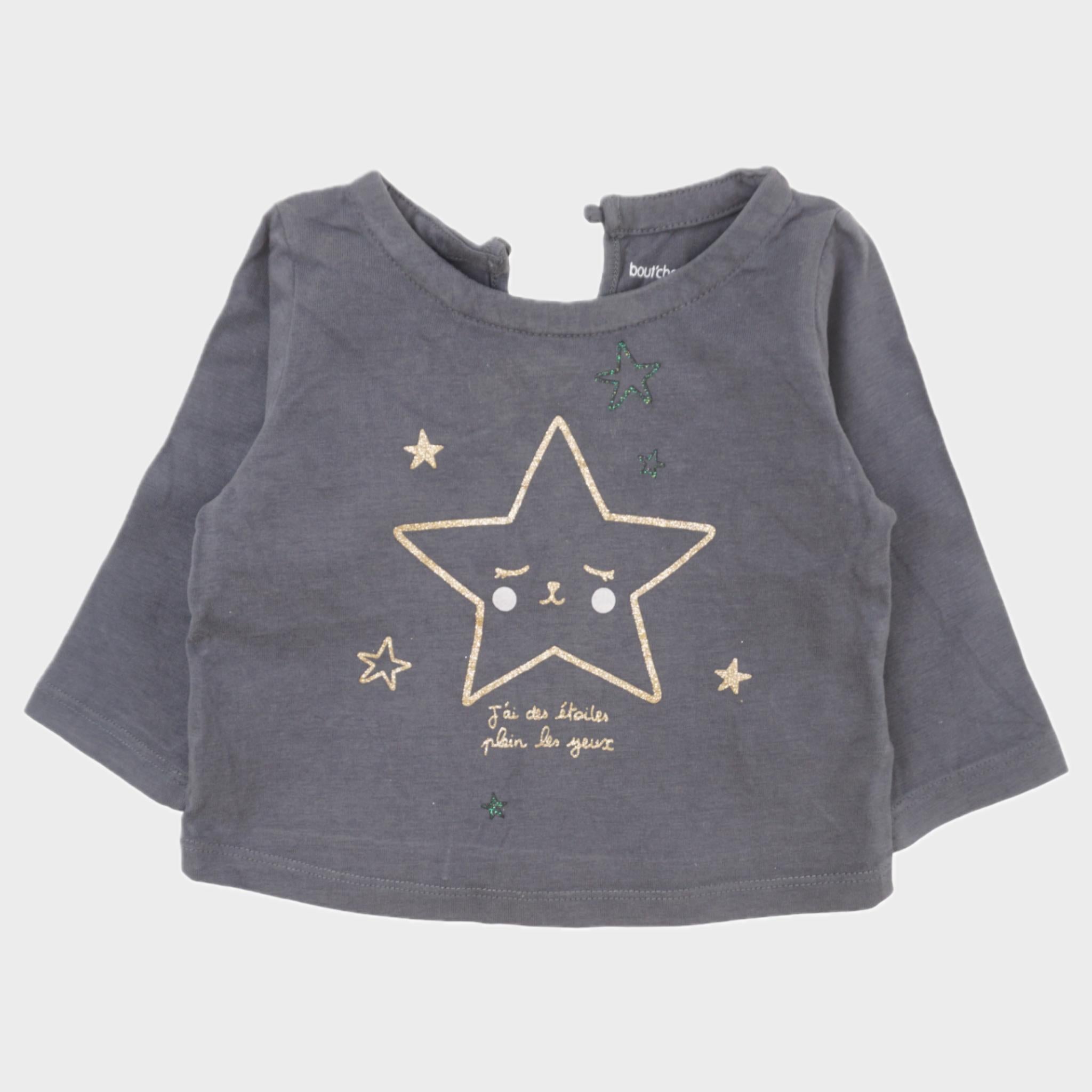 T-shirt Gris - 6 mois