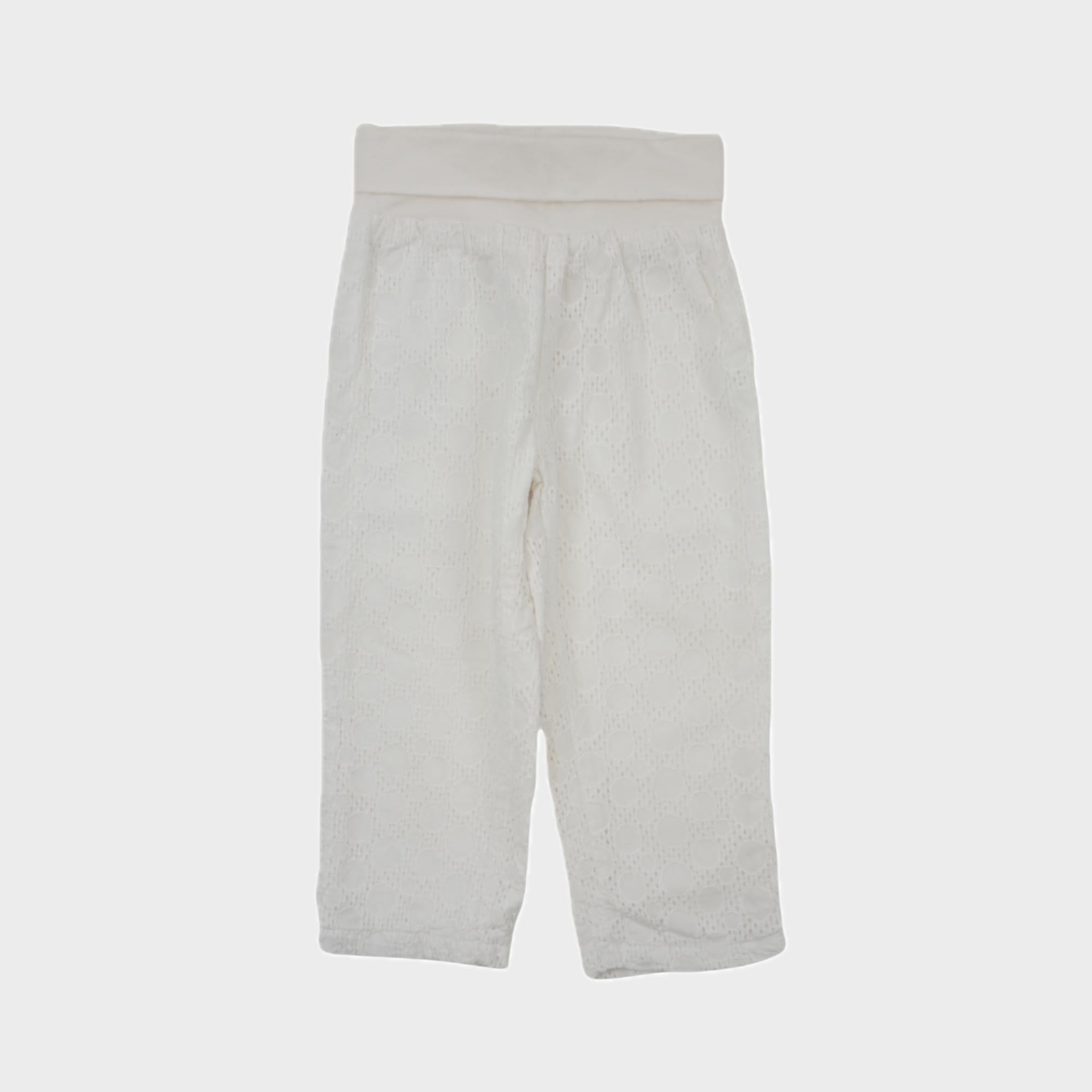 Pantalon Blanc - 12 mois