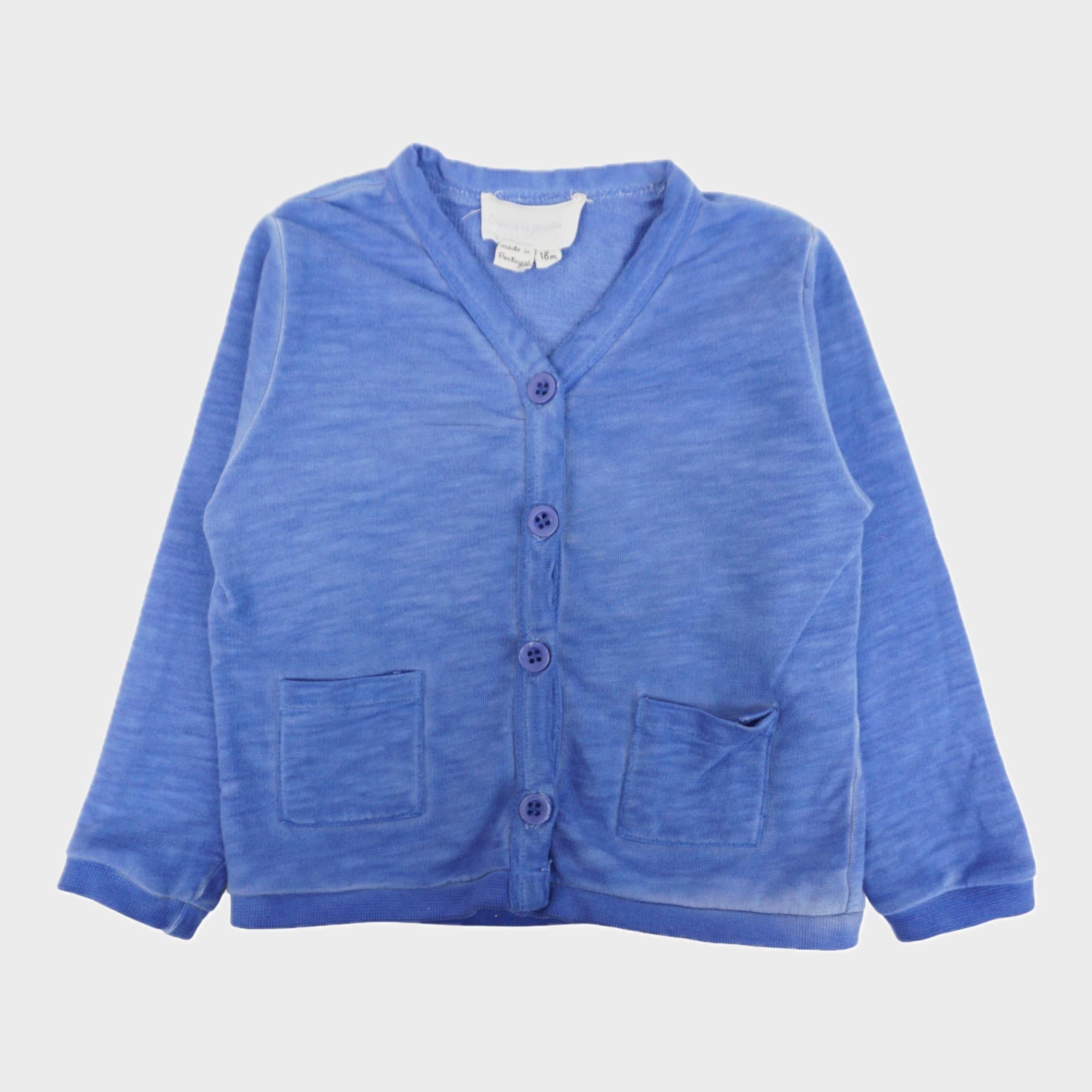 Gilet Bleu - 18 mois