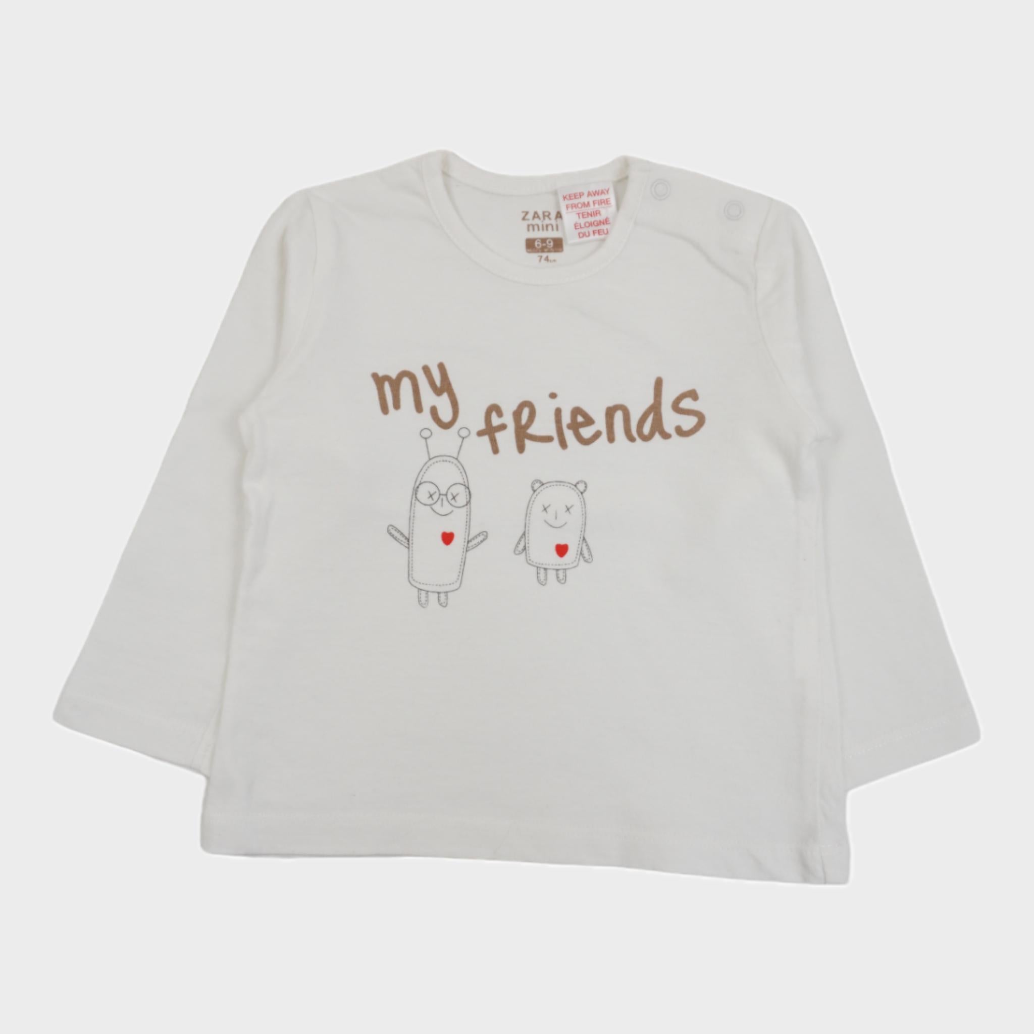 T-shirt Blanc - 6/9 mois