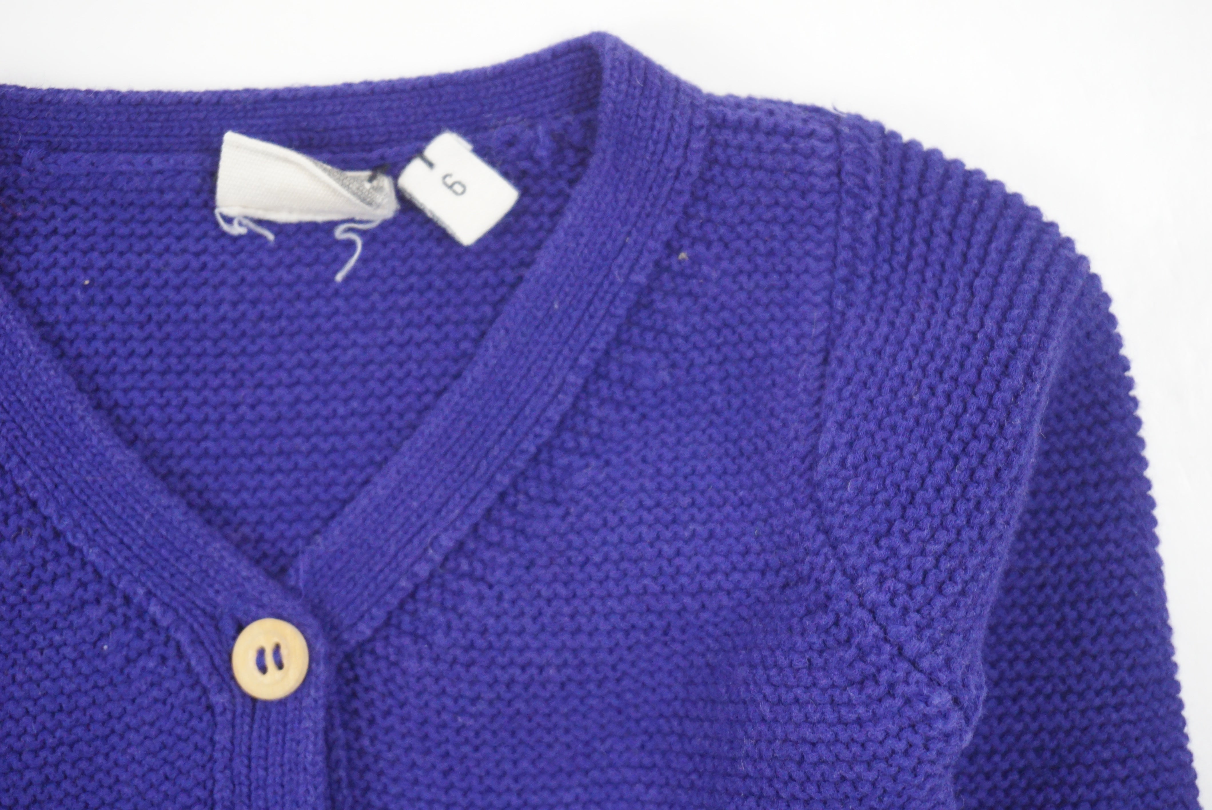 Gilet Bleu violet - 3/6 mois