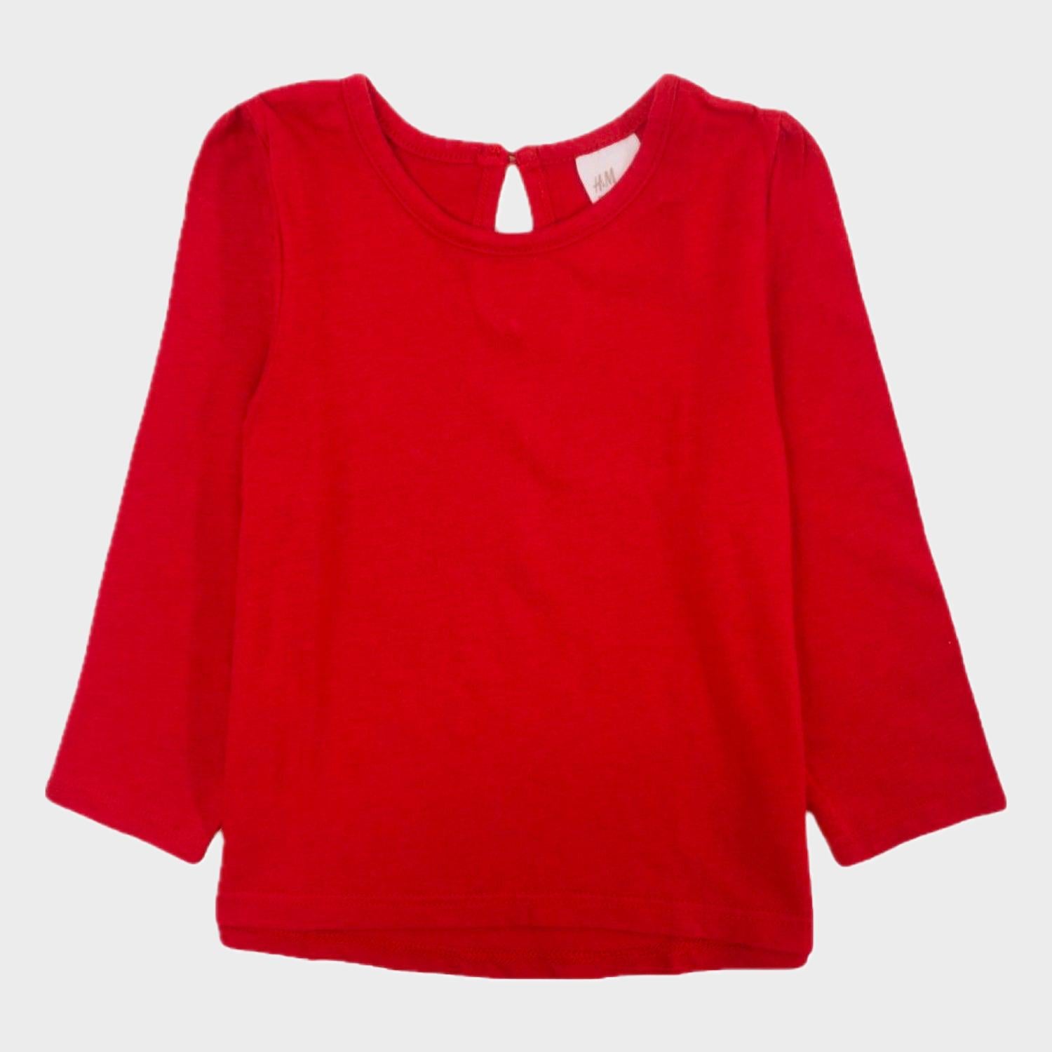 T-shirt Rouge - 6/9 mois