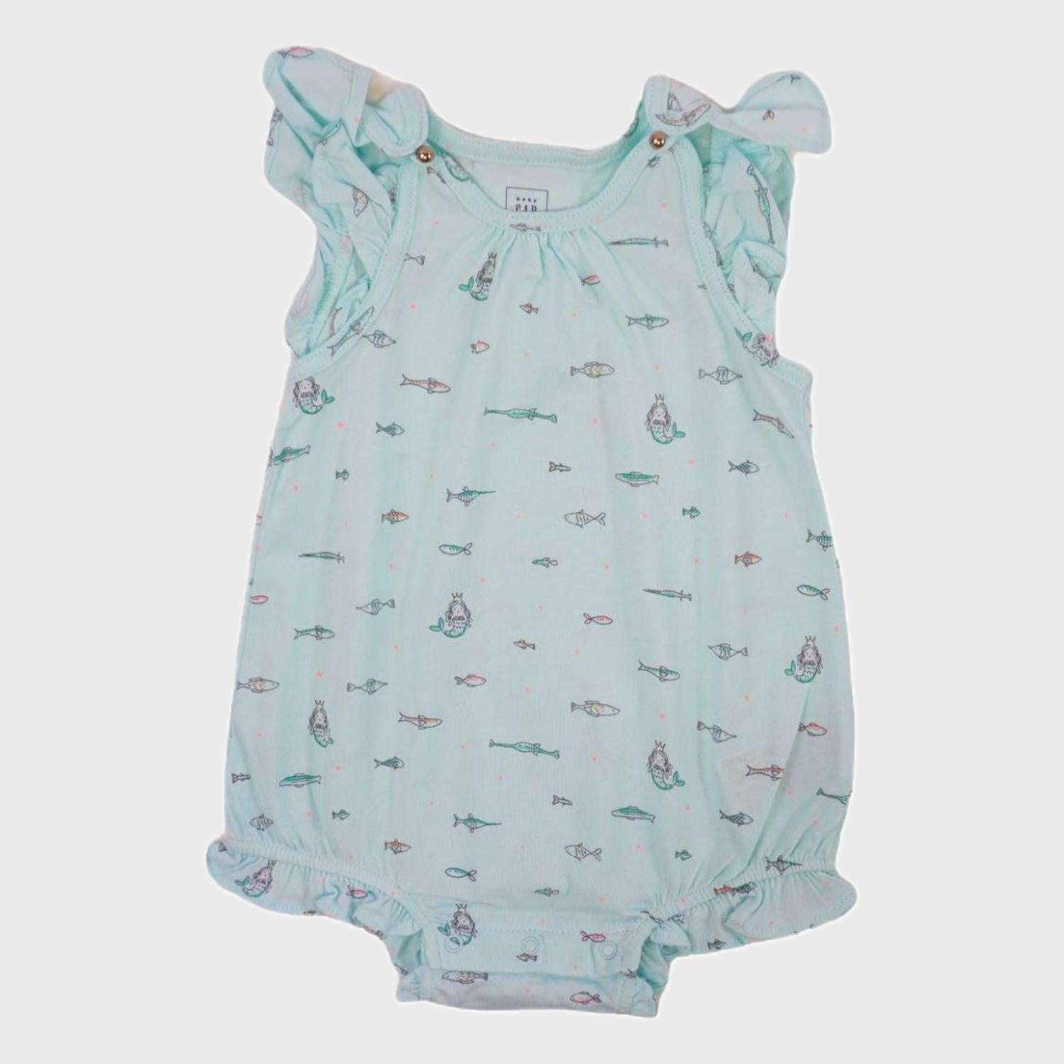 Barboteuse Vert - 3/6 mois