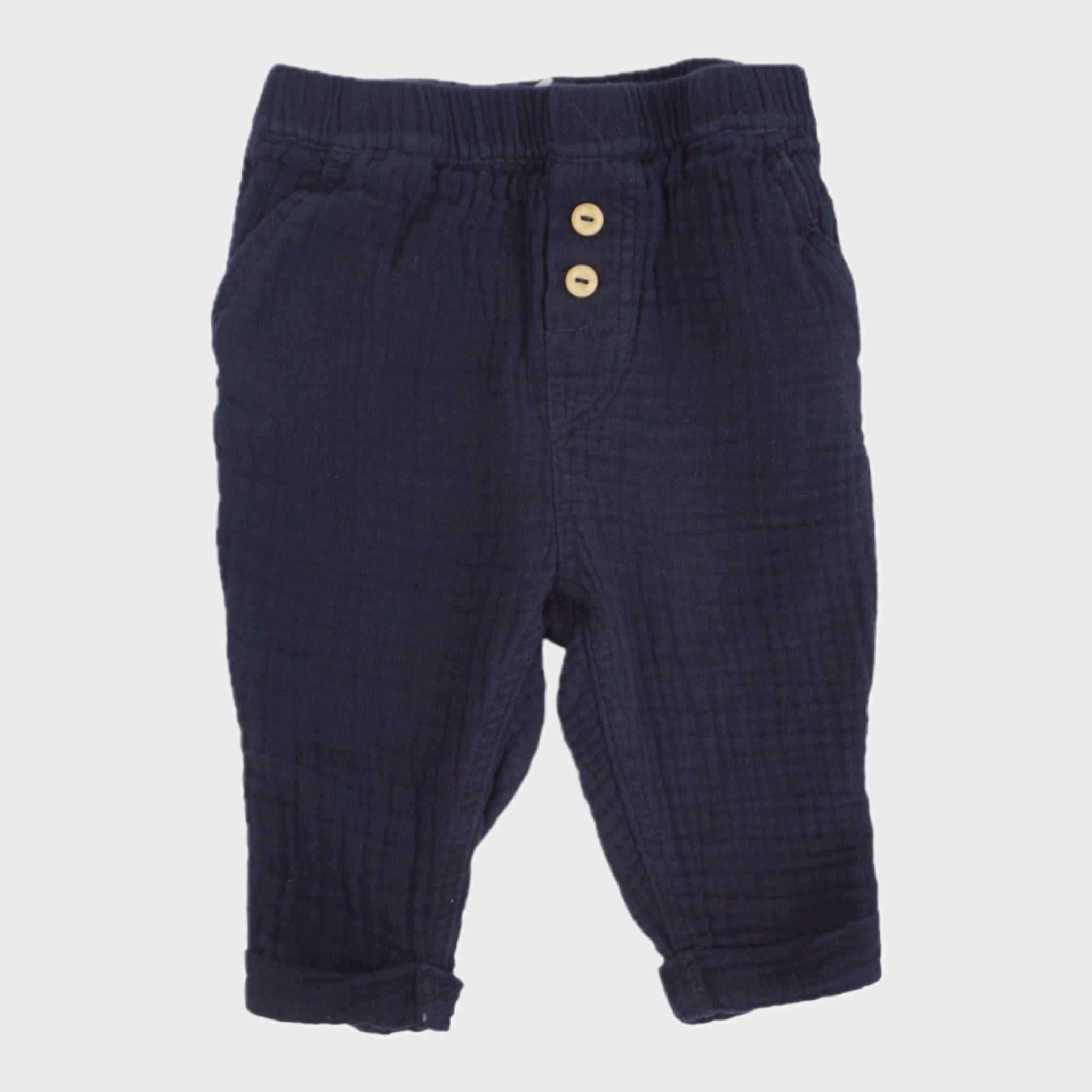 Pantalon Bleu - 3/6 mois