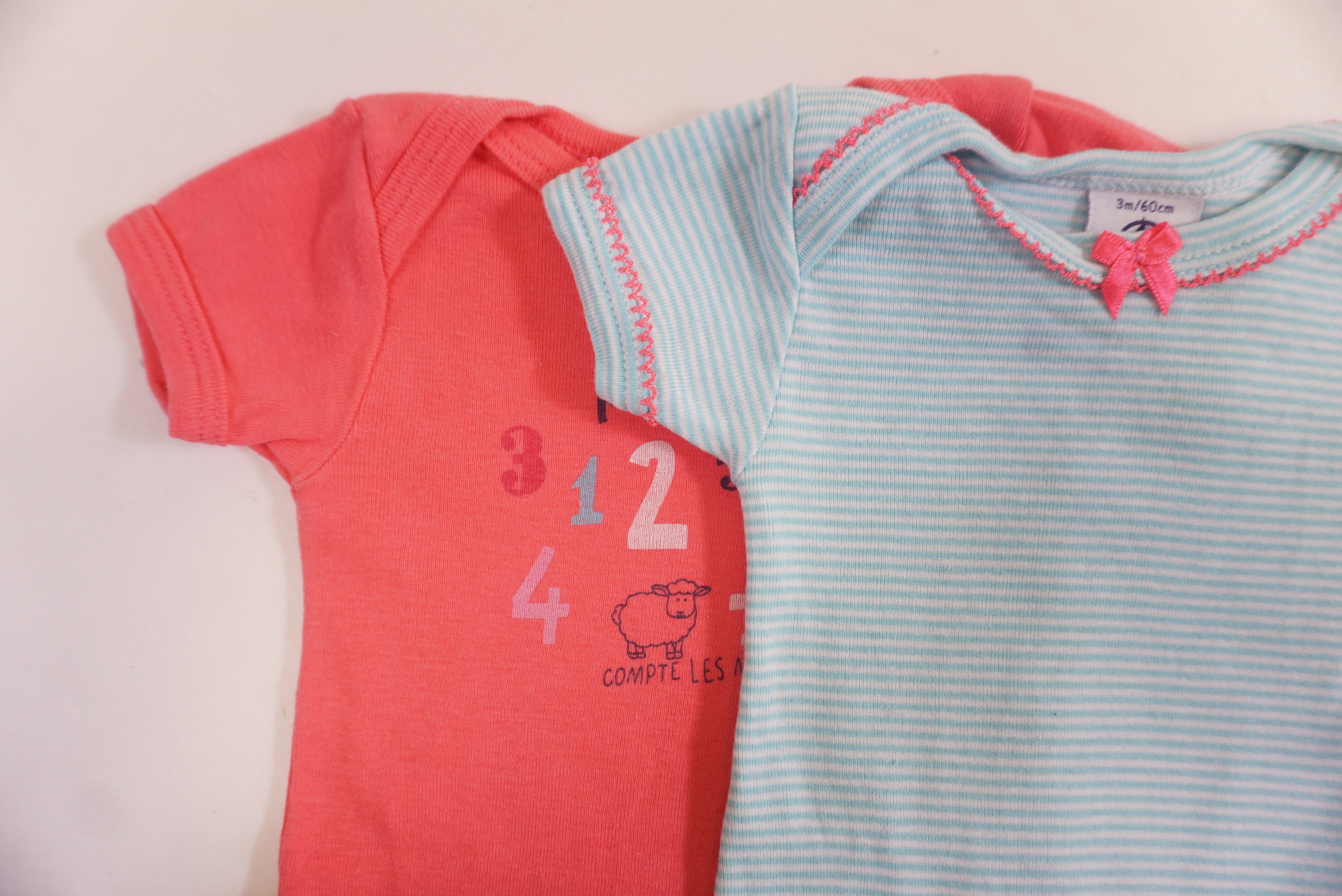 Lot de 2 bodies - 3 mois