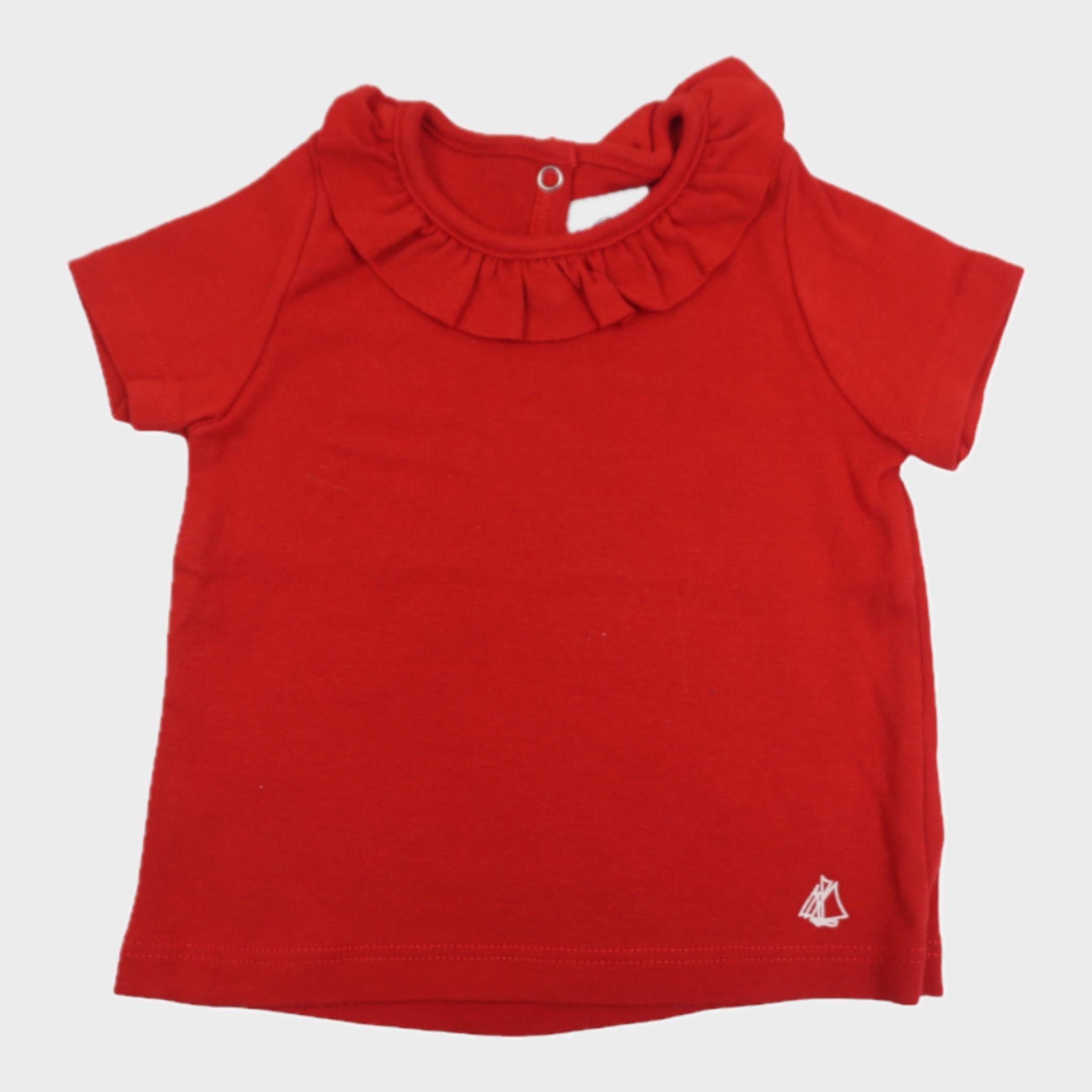 T-shirt Rouge - 6 mois