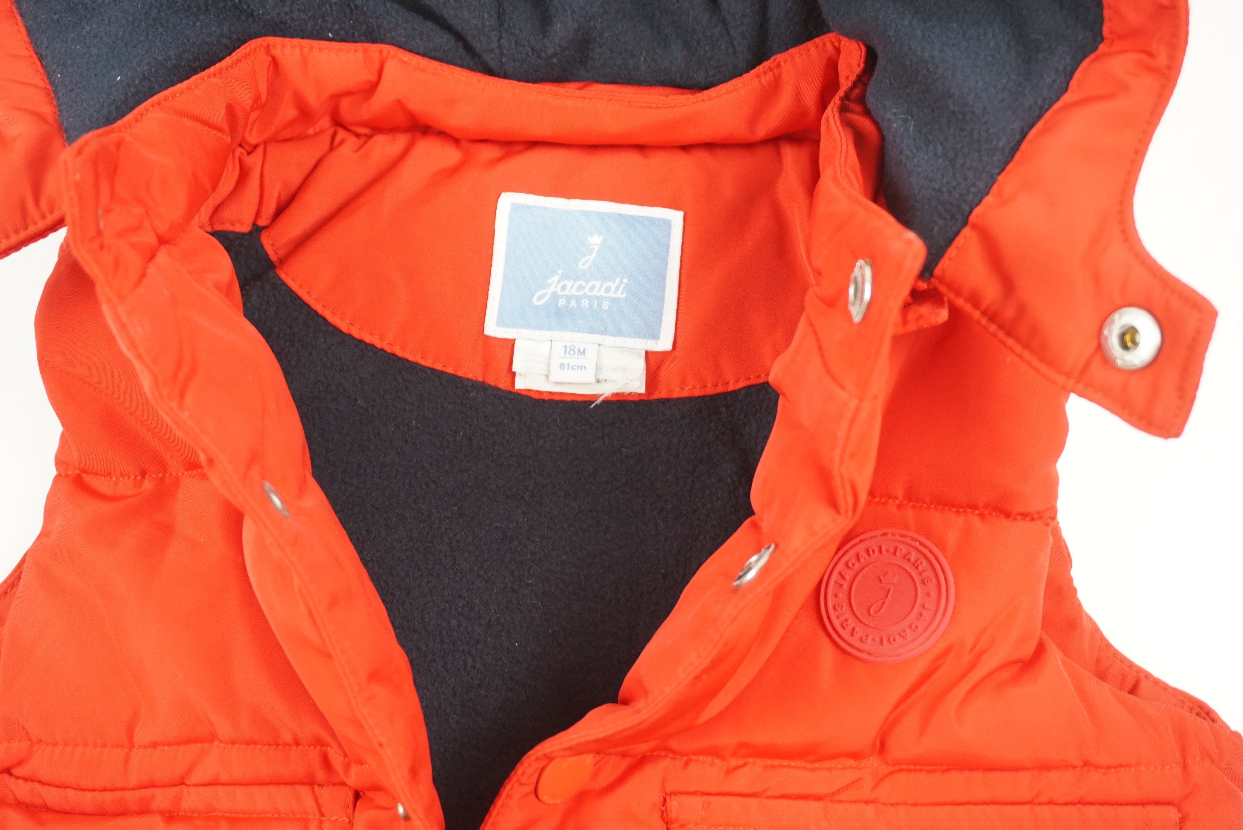 Doudoune sans manches Rouge - 18 mois