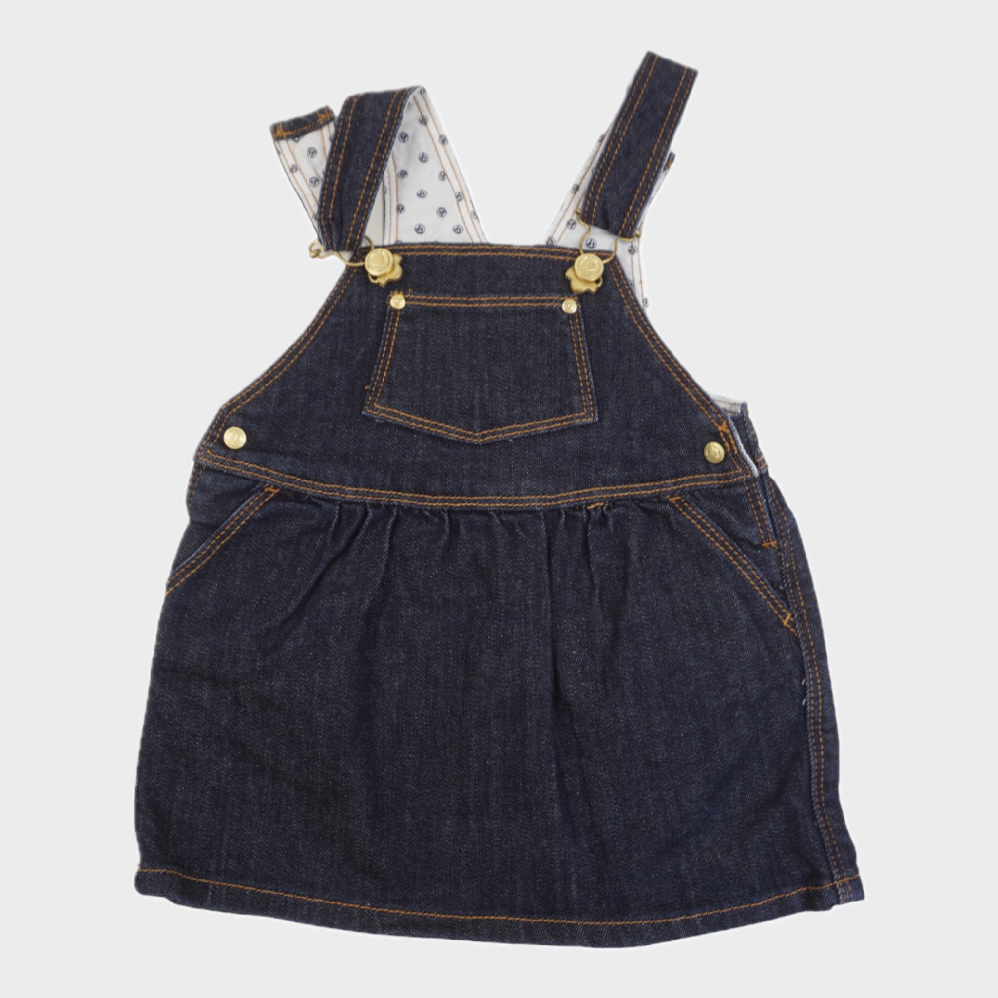 Robe salopette Bleu - 12 mois