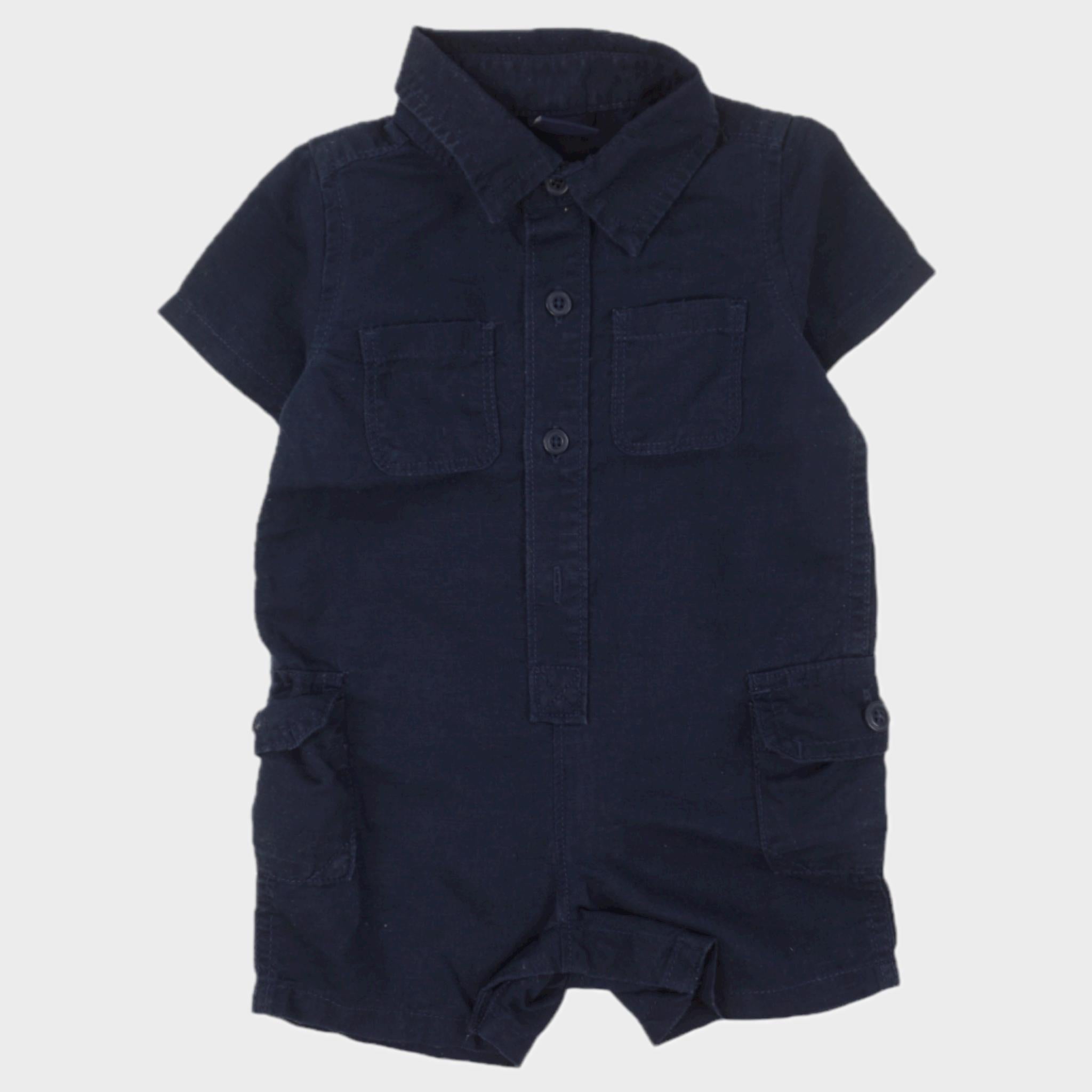 Combishort Bleu - 3/6 mois