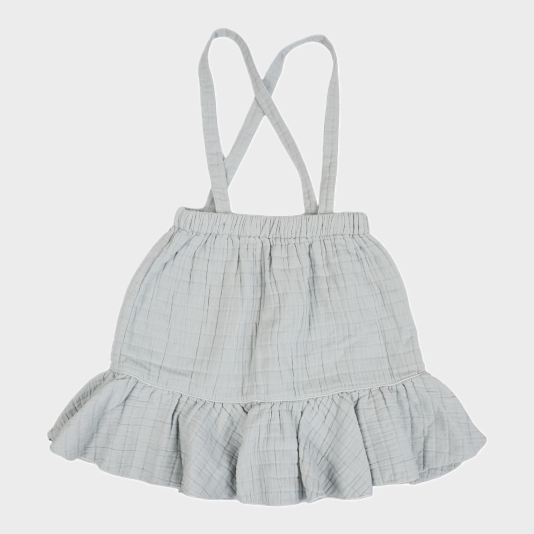 Jupe à bretelles Bleu - 10 ans