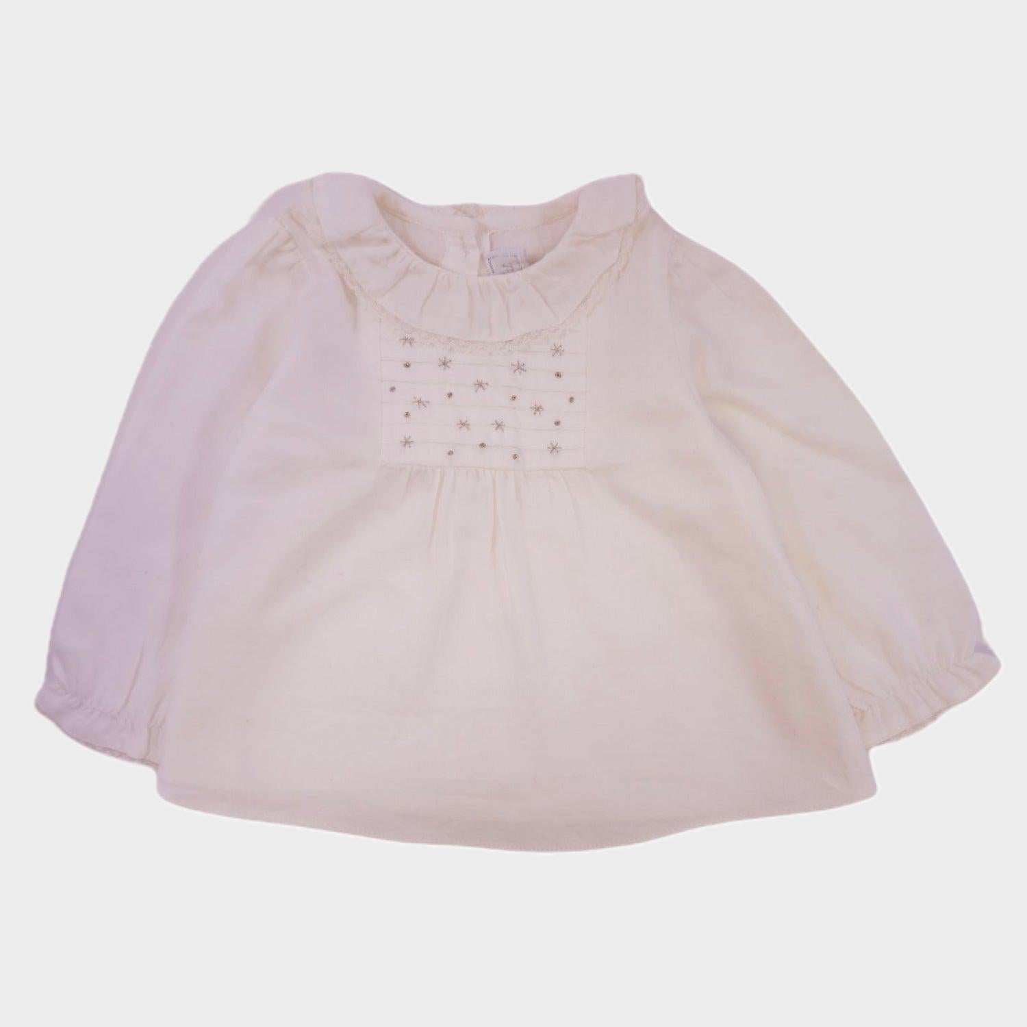 Blouse Blanc - 3 mois