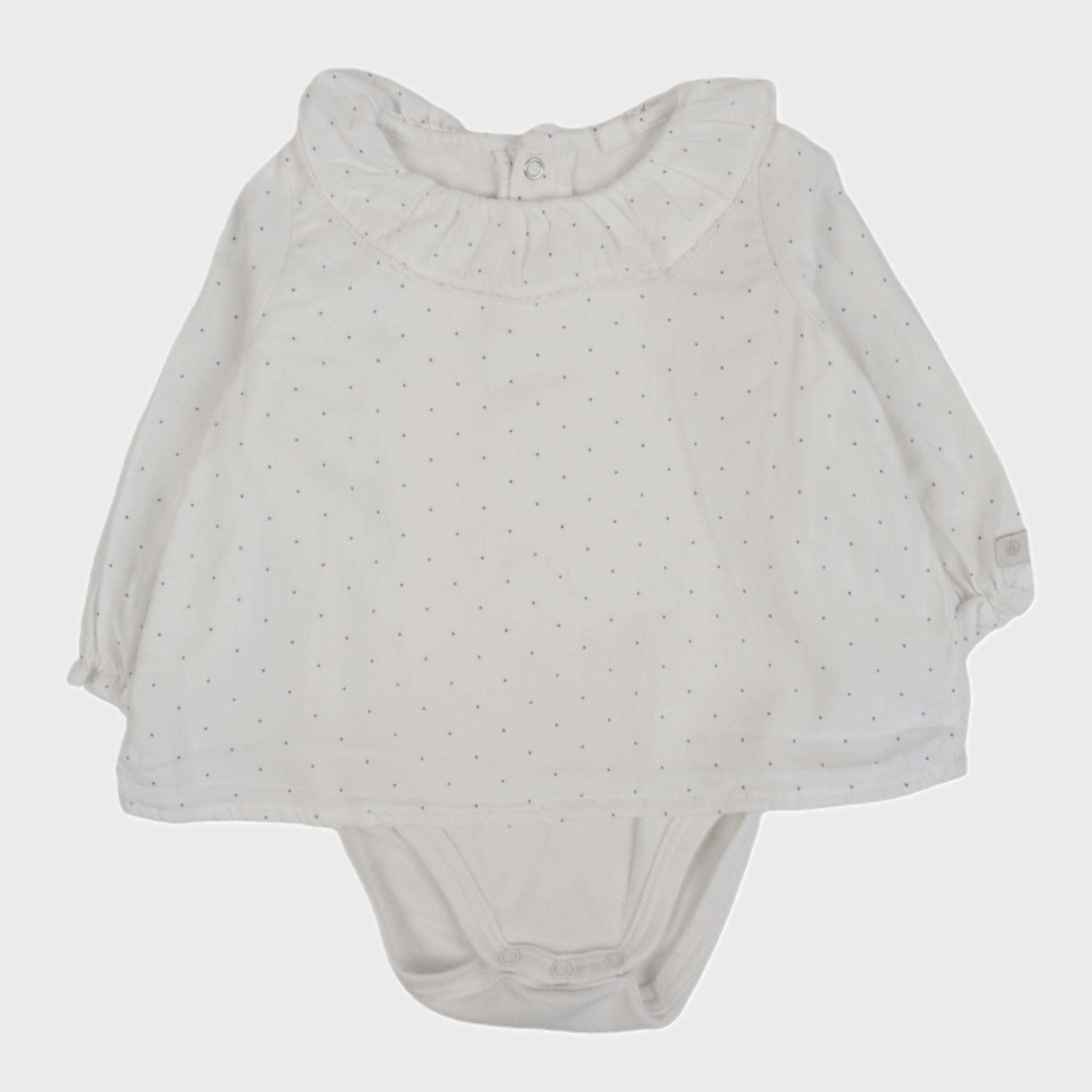 Body Blouse Blanc - 6 mois