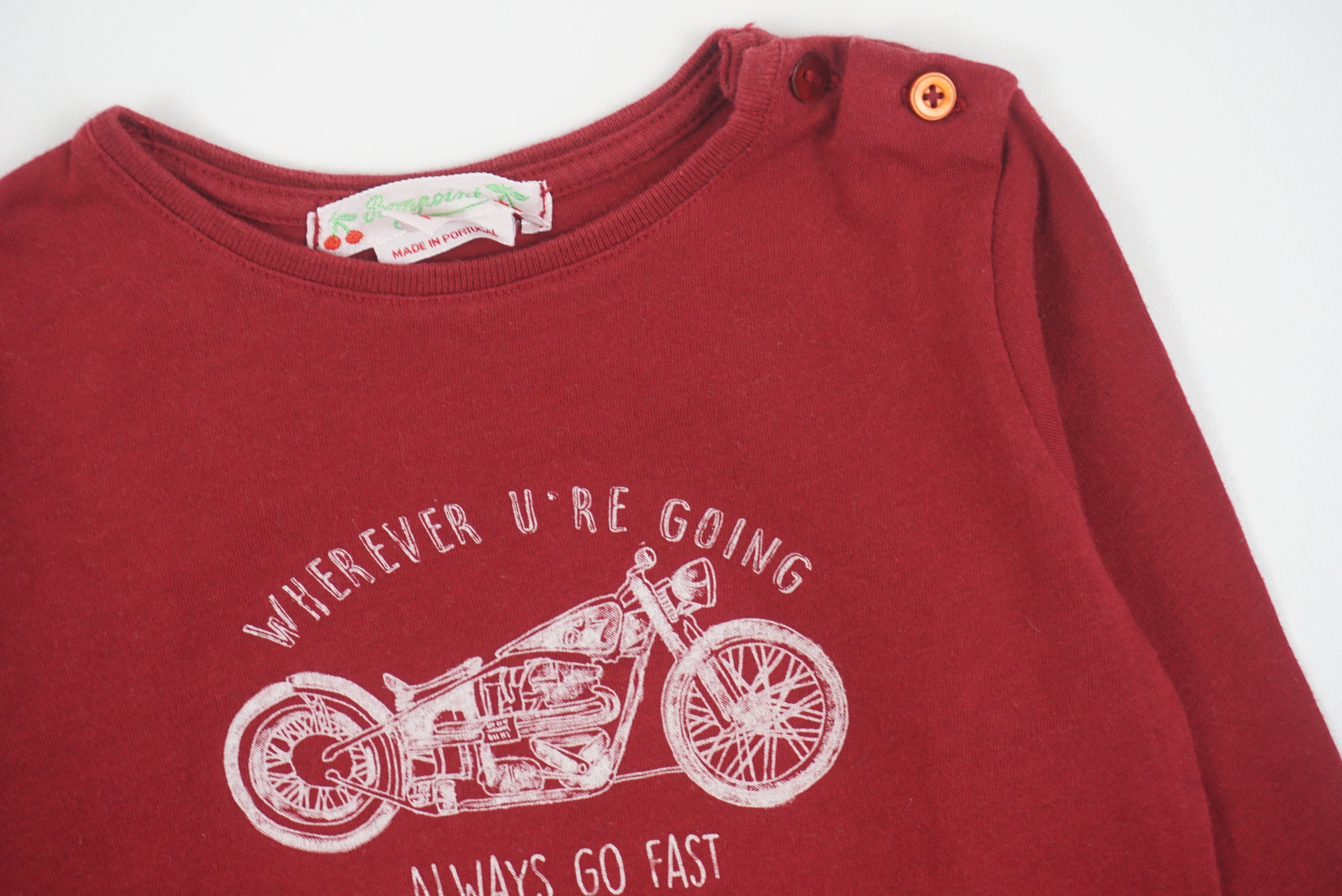 T-shirt Bordeaux - 12 mois