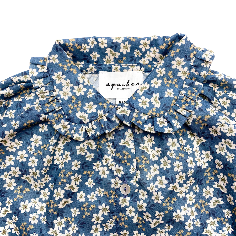 Chemise Bleu - 3 mois (neuf)