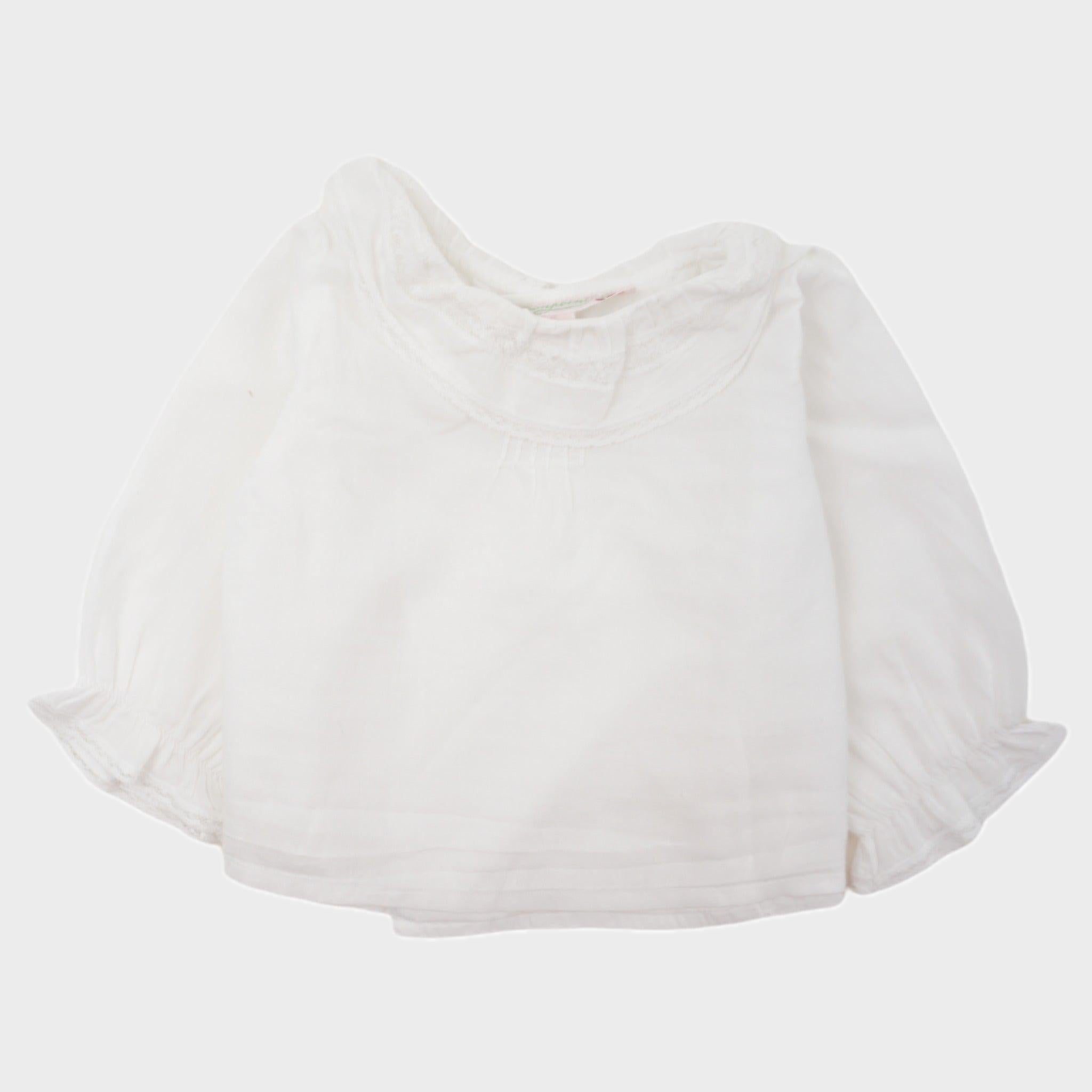 Blouse Blanc - 3 mois