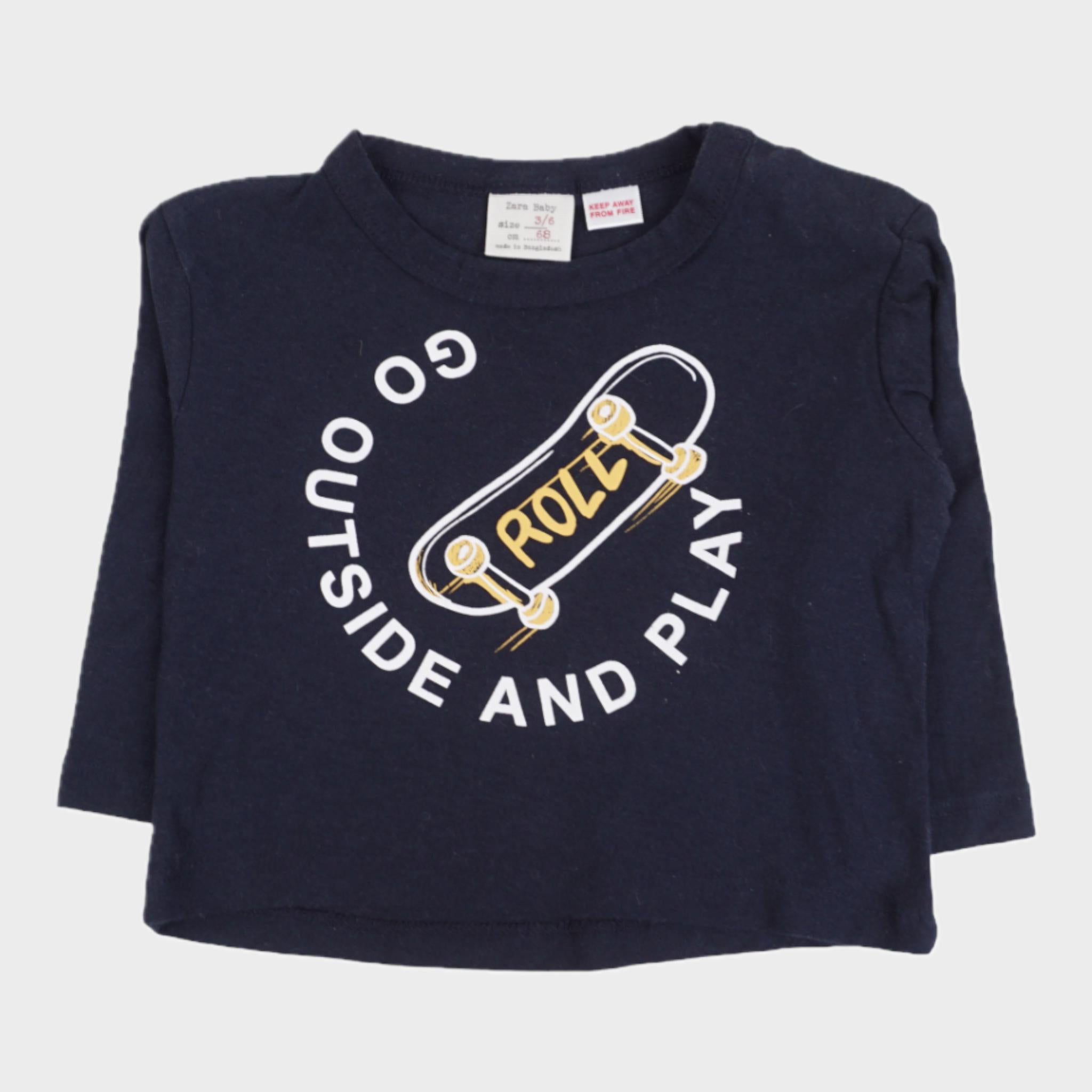 T-shirt Bleu - 3/6 mois