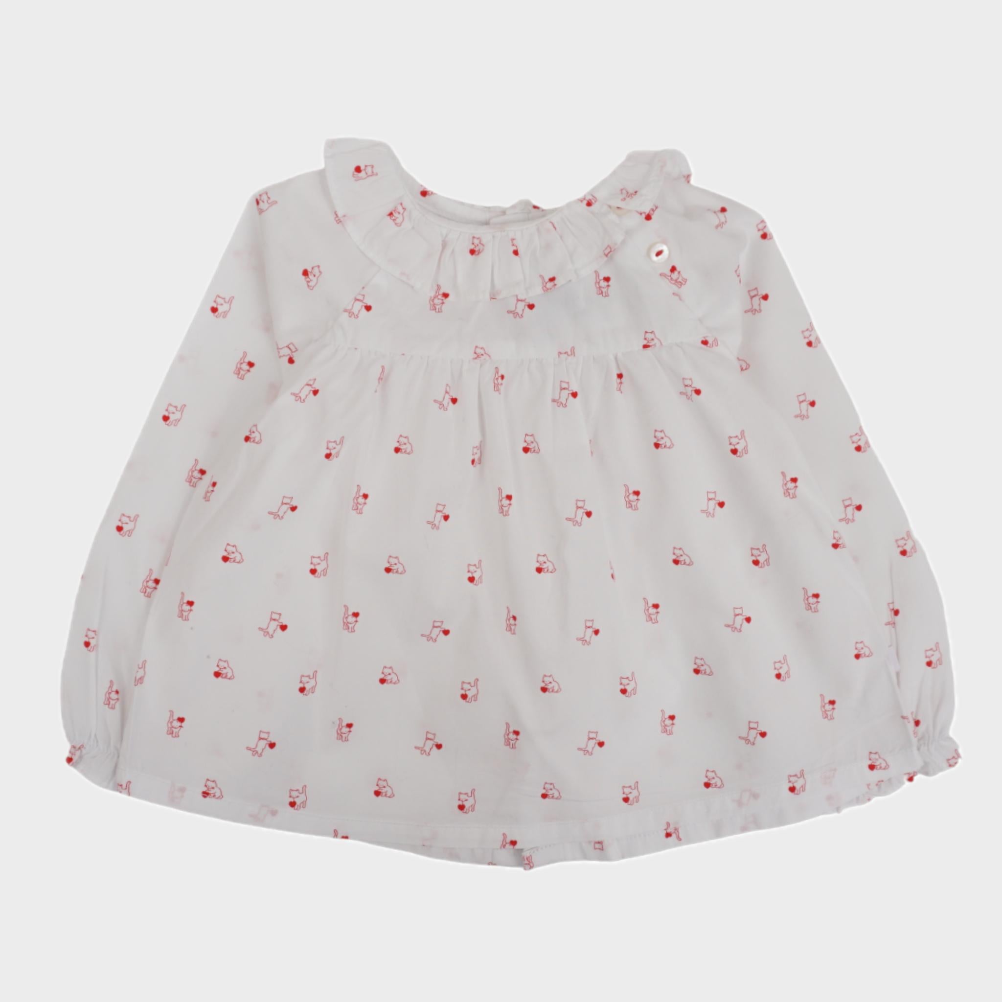 Blouse Blanc - 12 mois