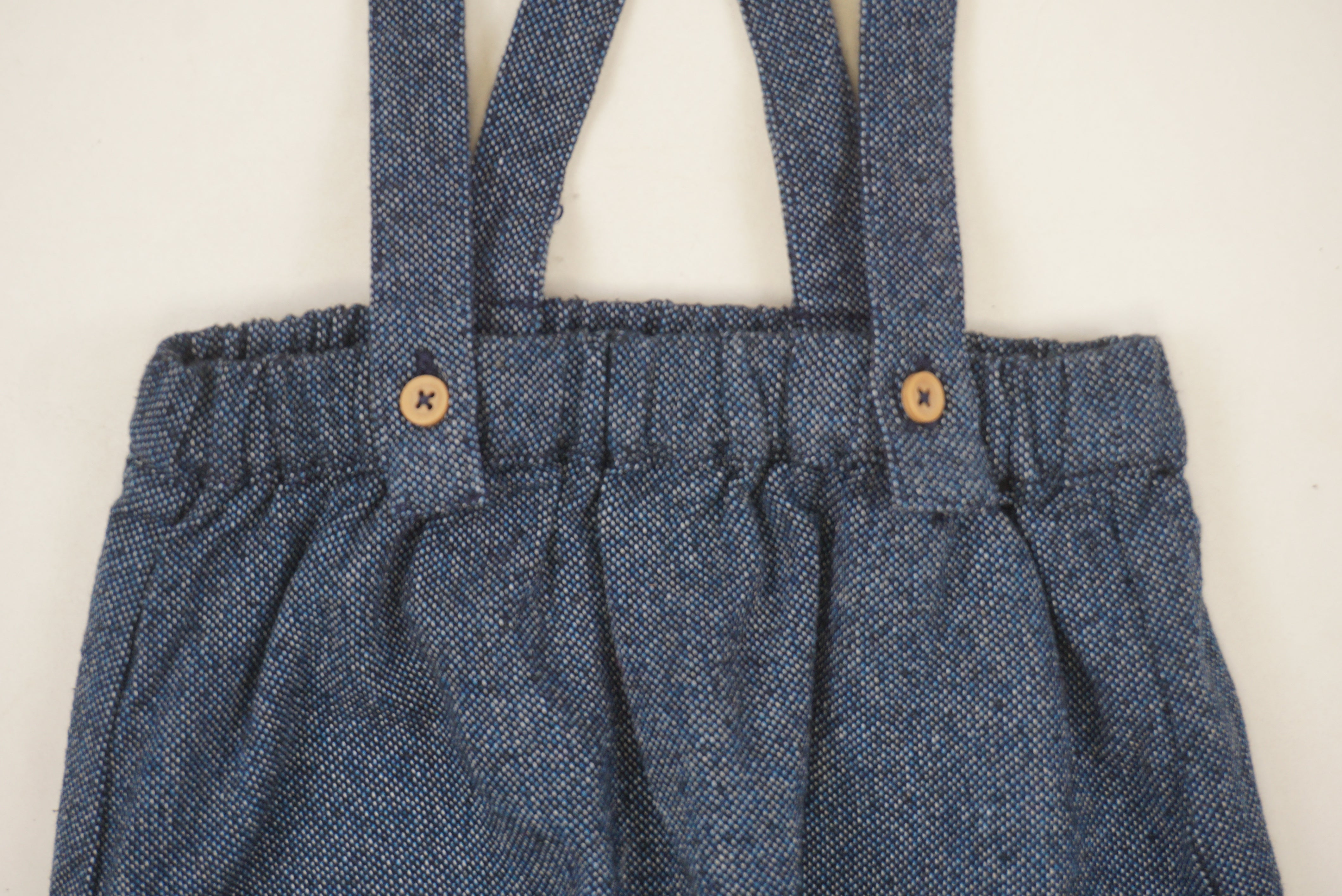 Pantalon à bretelles Bleu - 12 mois