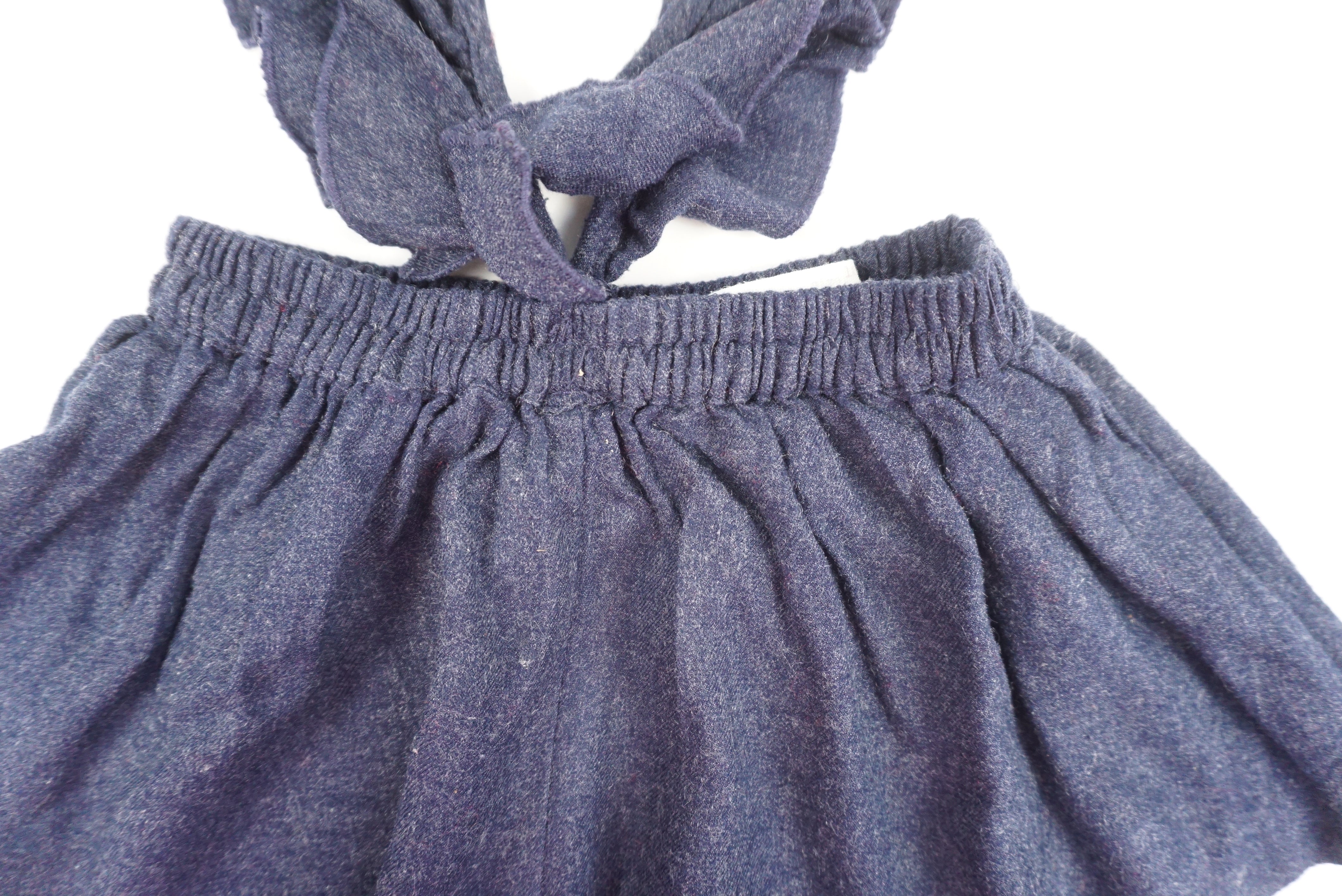 Short à bretelles Bleu - 18/24 mois