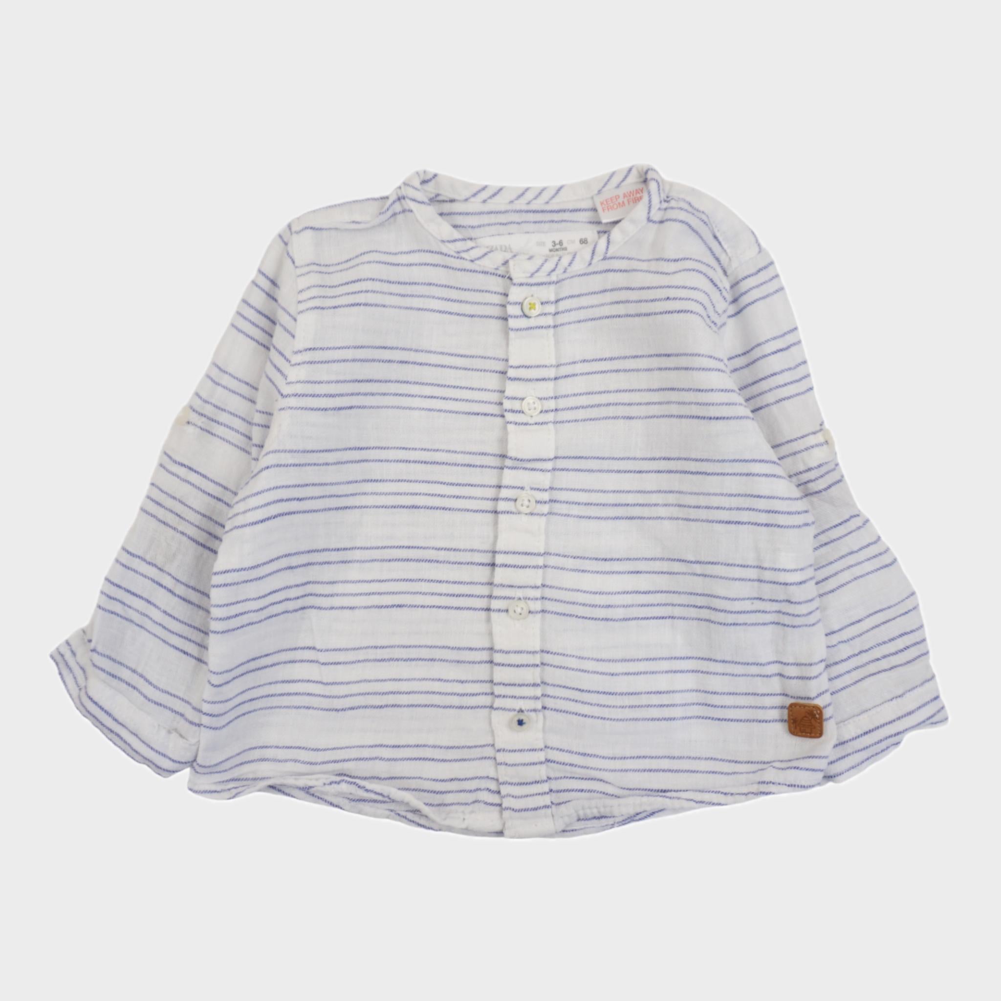 Chemise Blanc - 3/6 mois