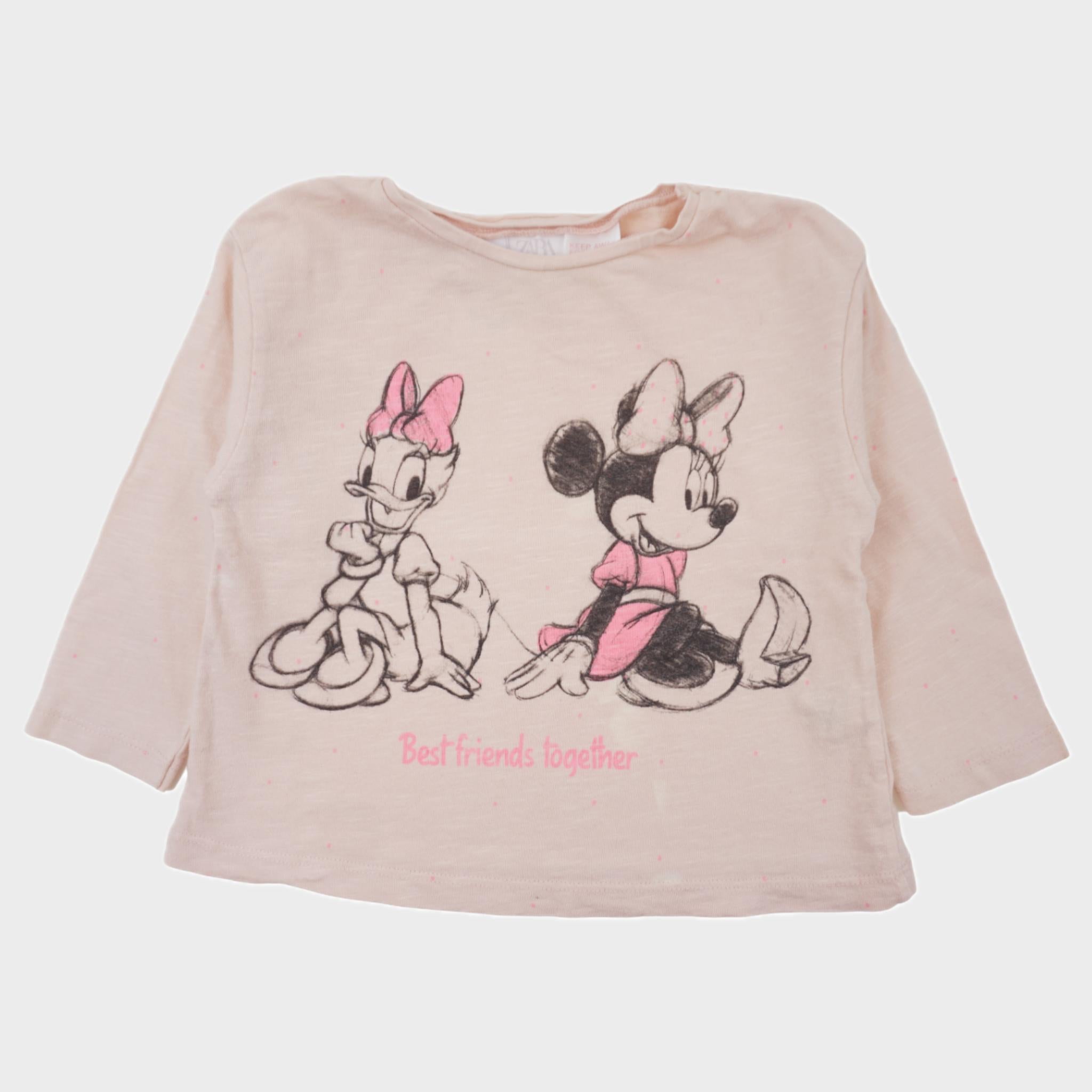 T-shirt Rose - 6/9 mois