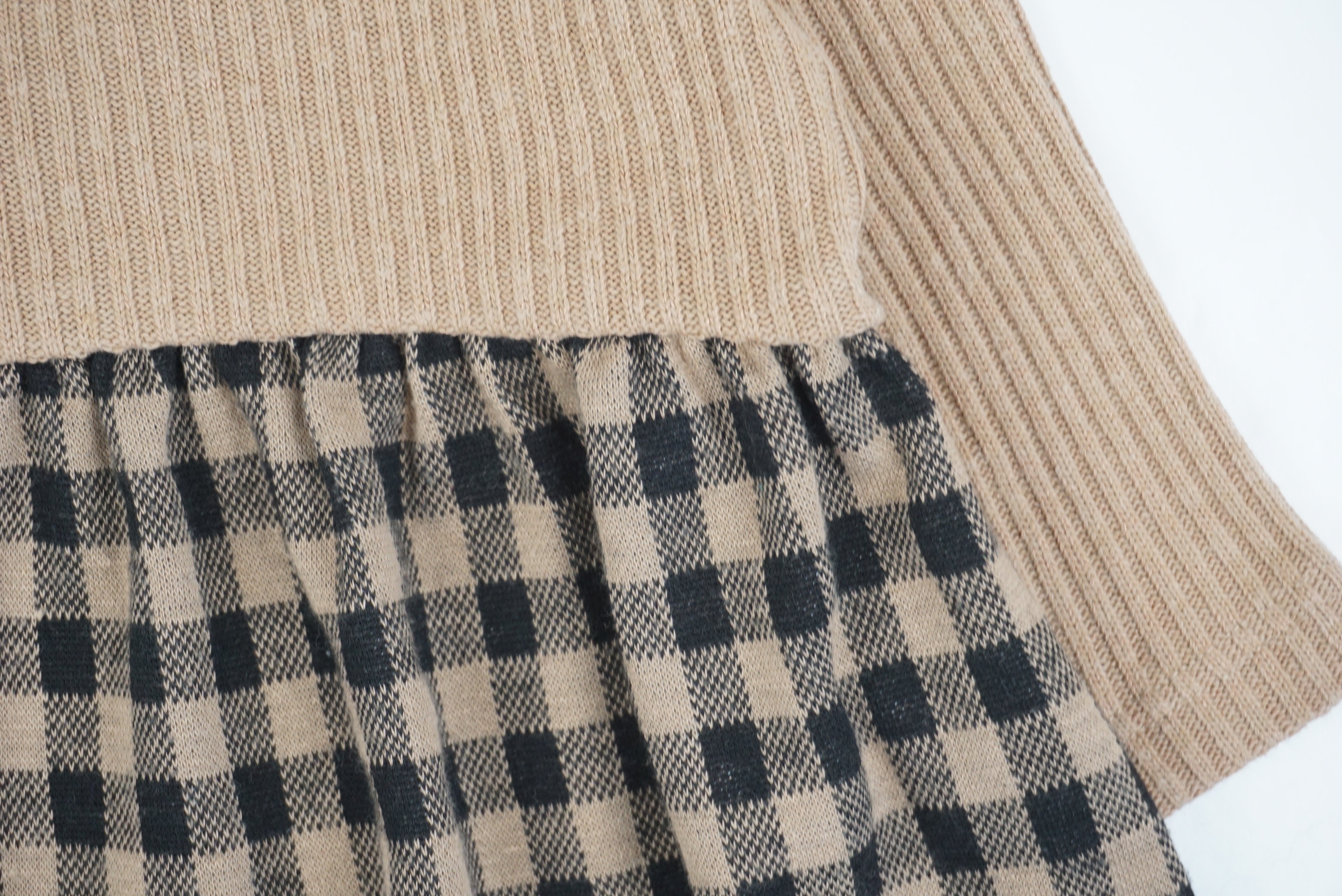 Robe Beige - 3/6 mois