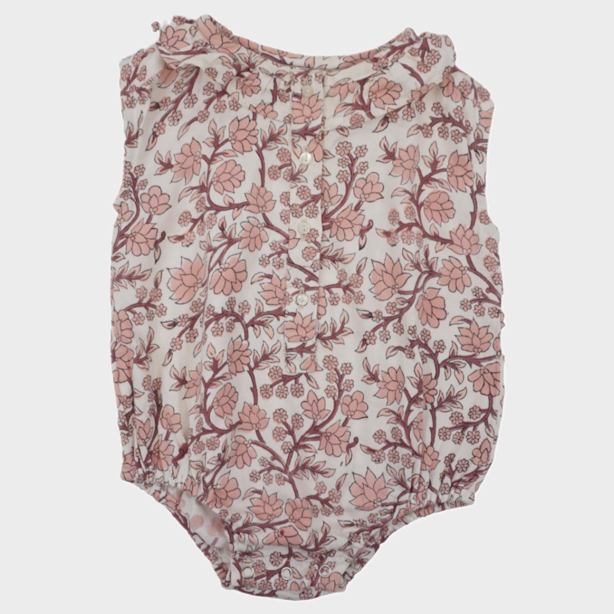 Barboteuse Rose - 6 mois