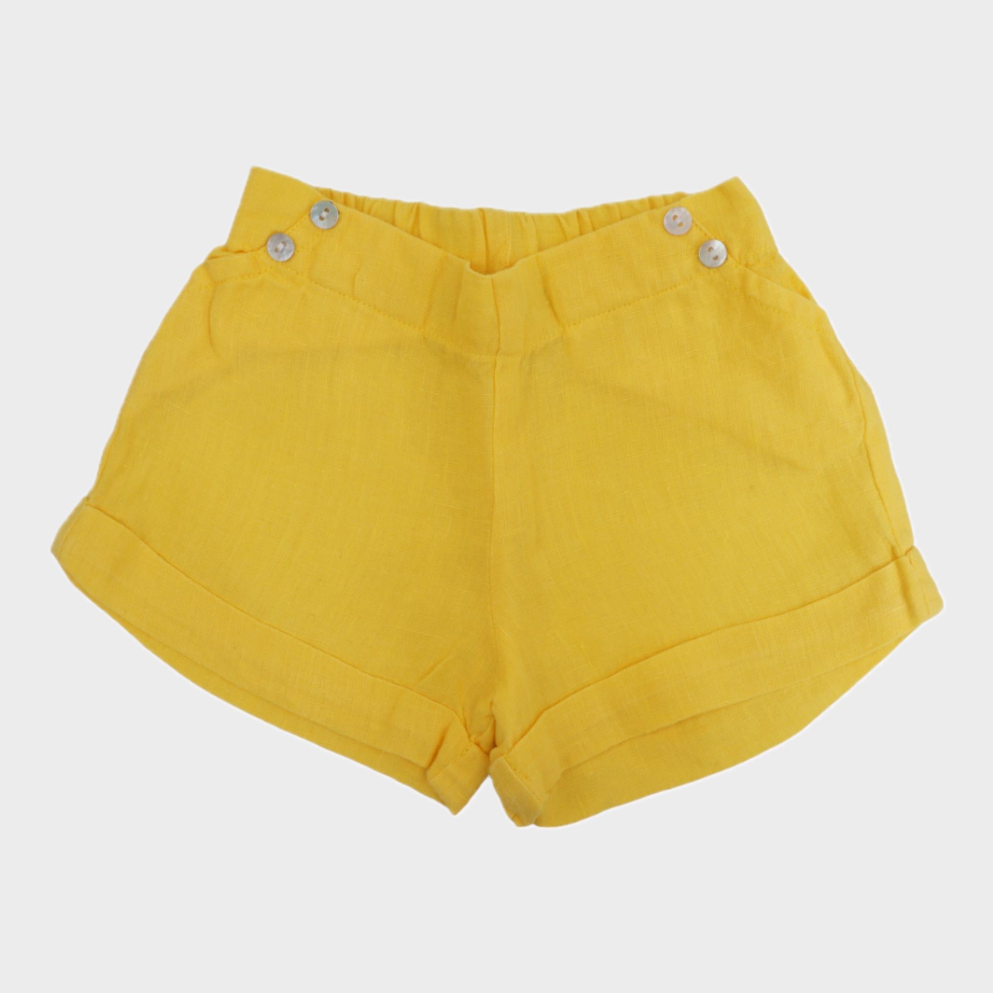 Short Jaune - 12 mois