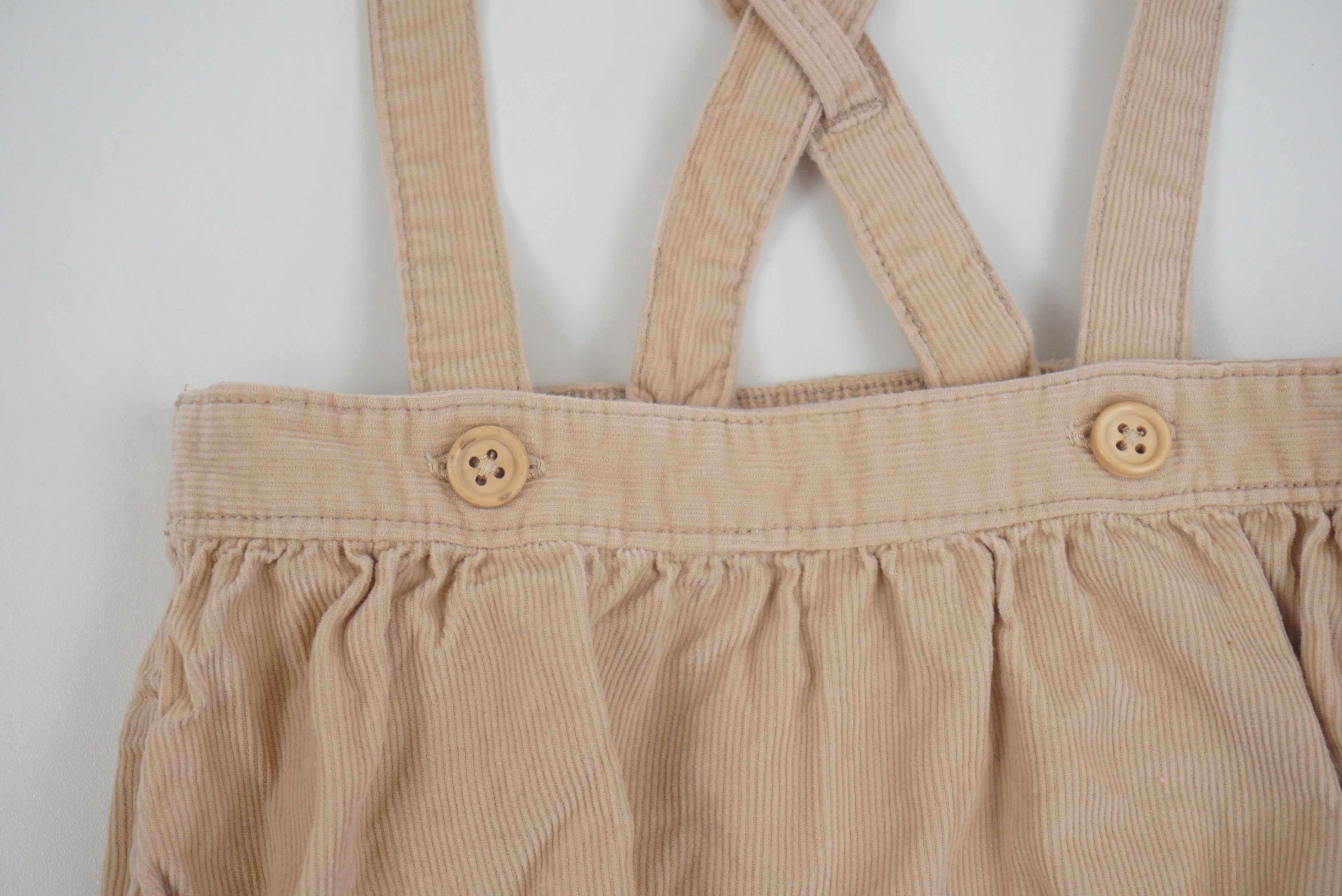 Bloomer à bretelles Beige - 9 mois