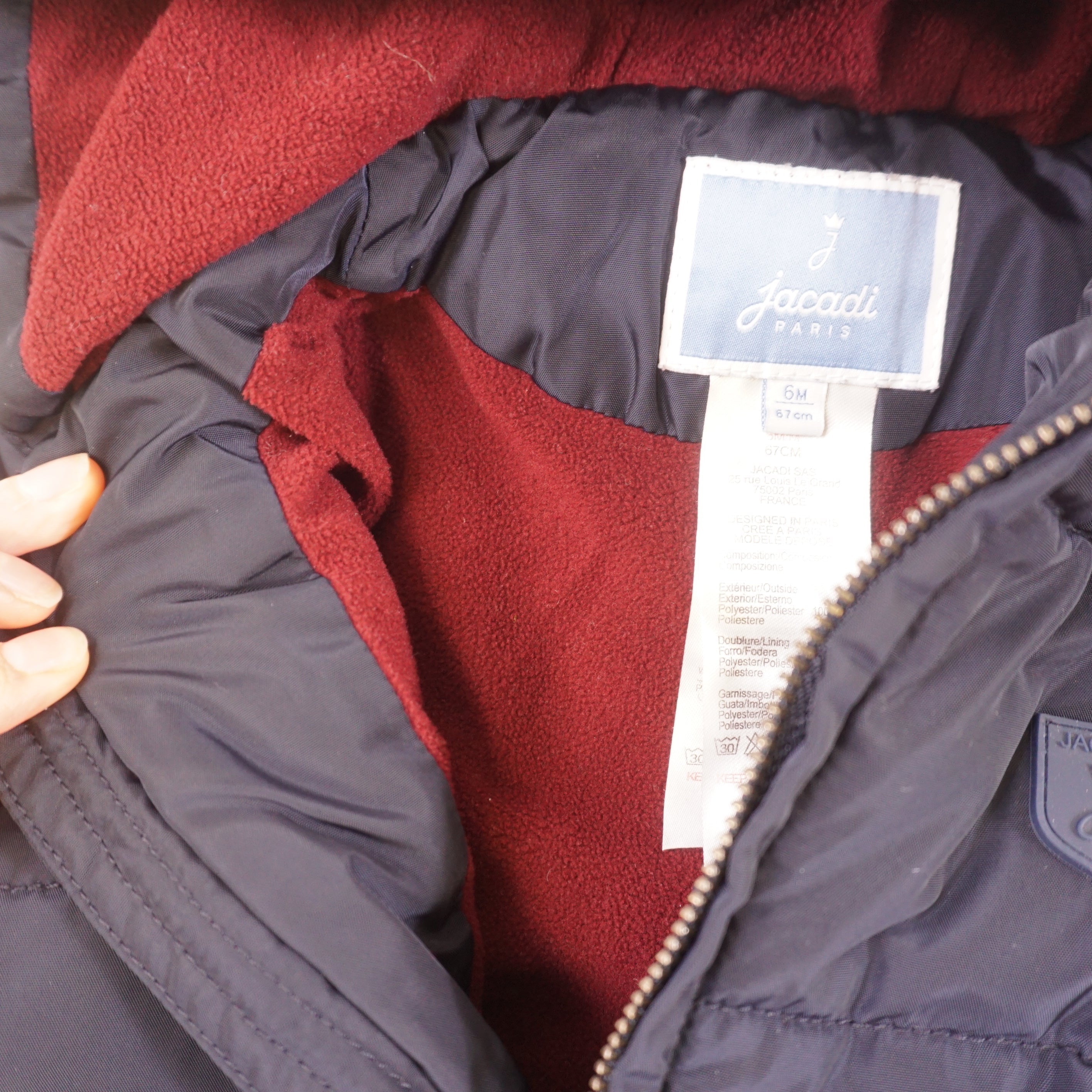 Manteau Bleu - 6 mois