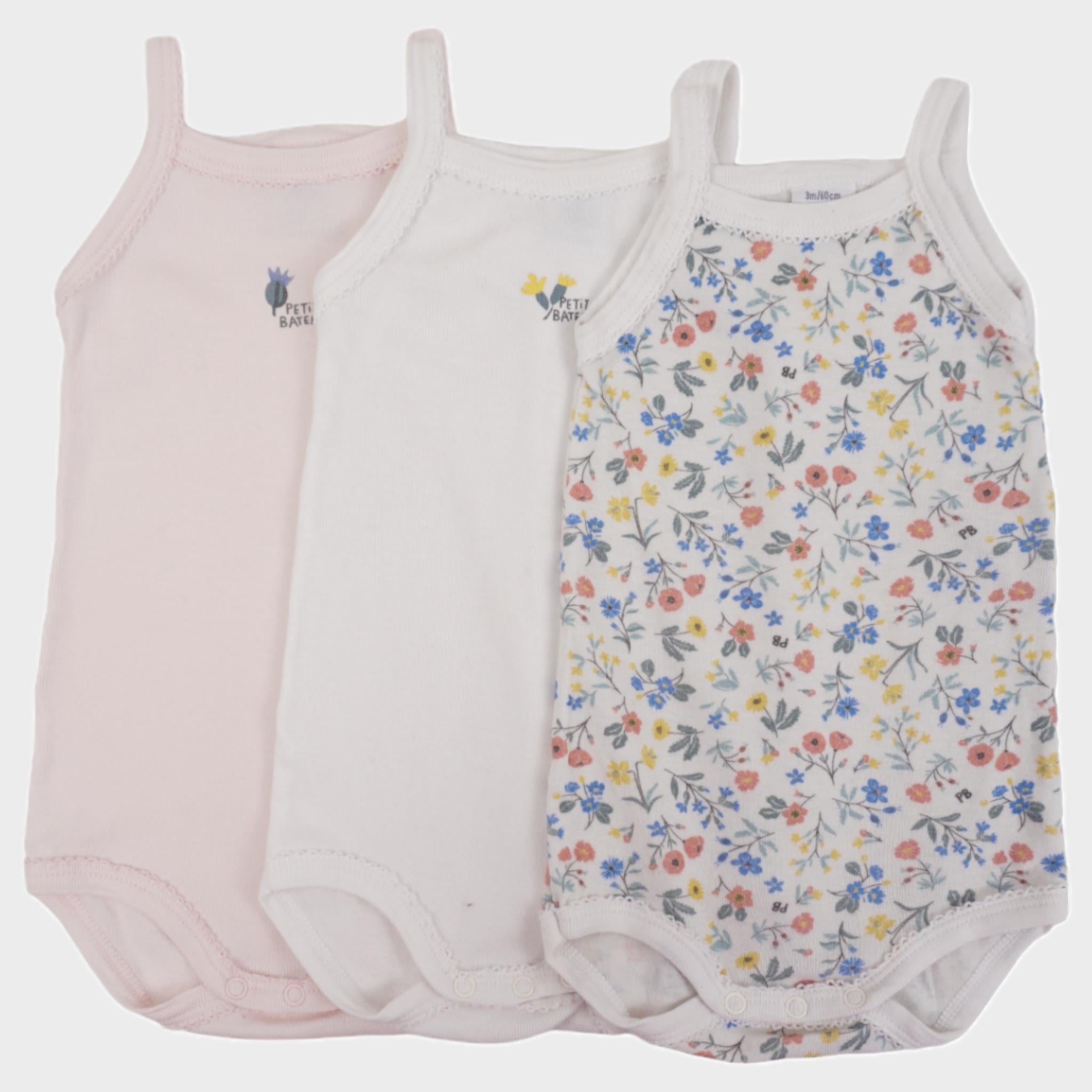 Lot de 3 bodies Multicolore - 3 mois