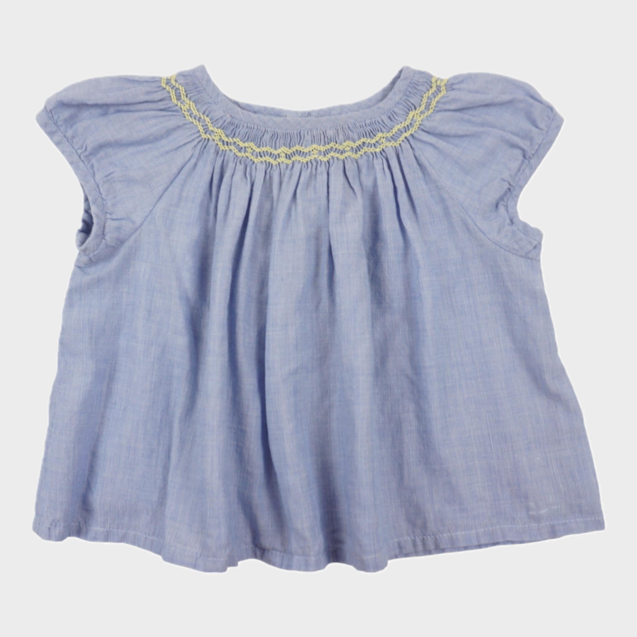 Blouse Bleu - 6 mois