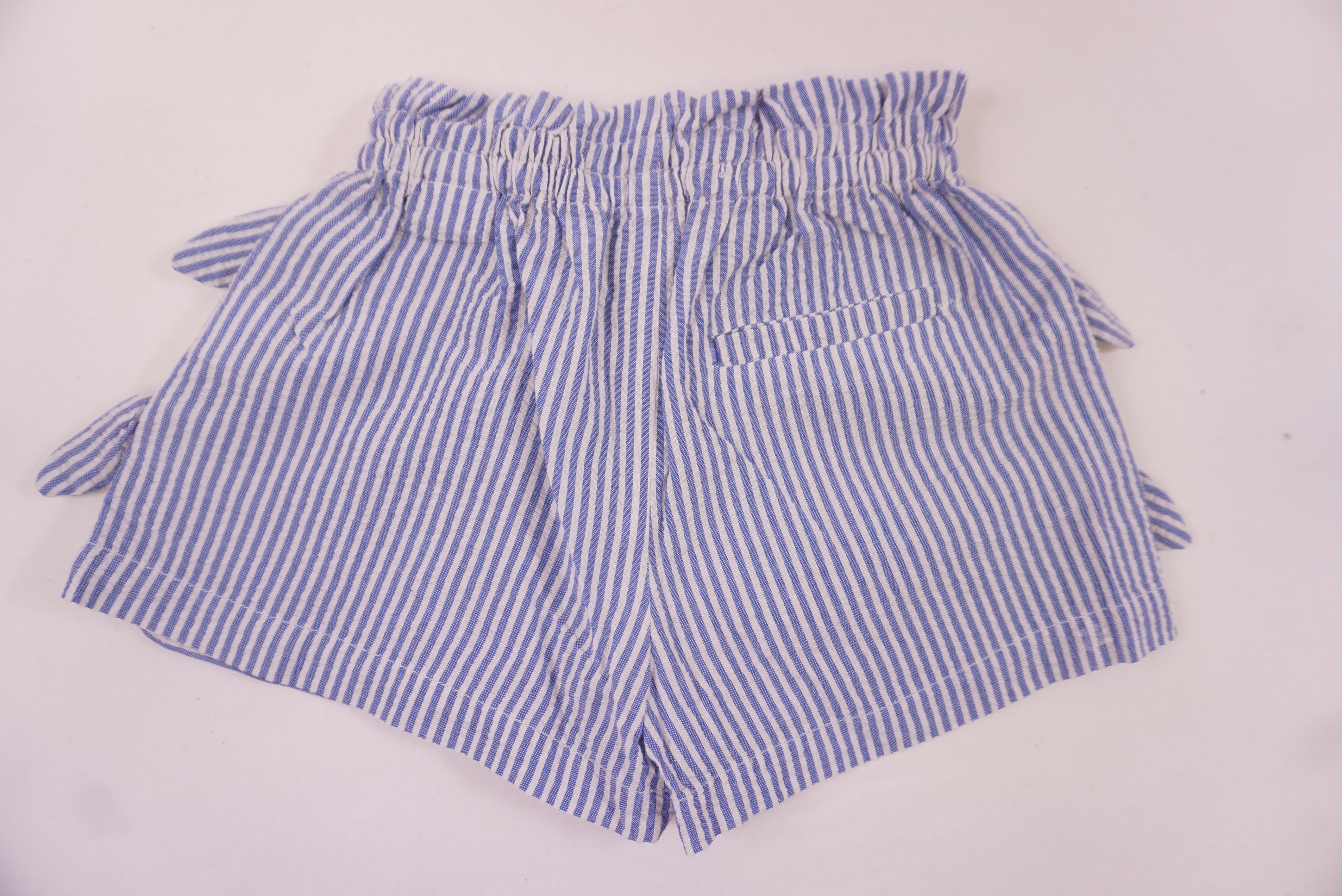 Short Bleu - 6/9 mois