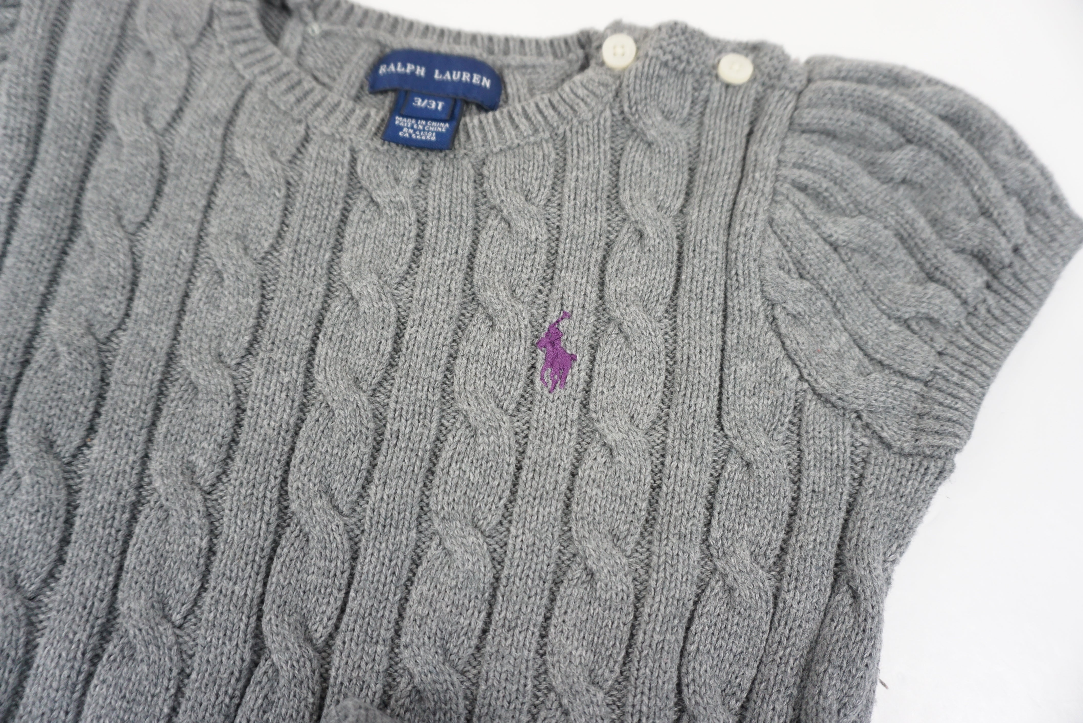 Robe-pull Gris - 3 ans